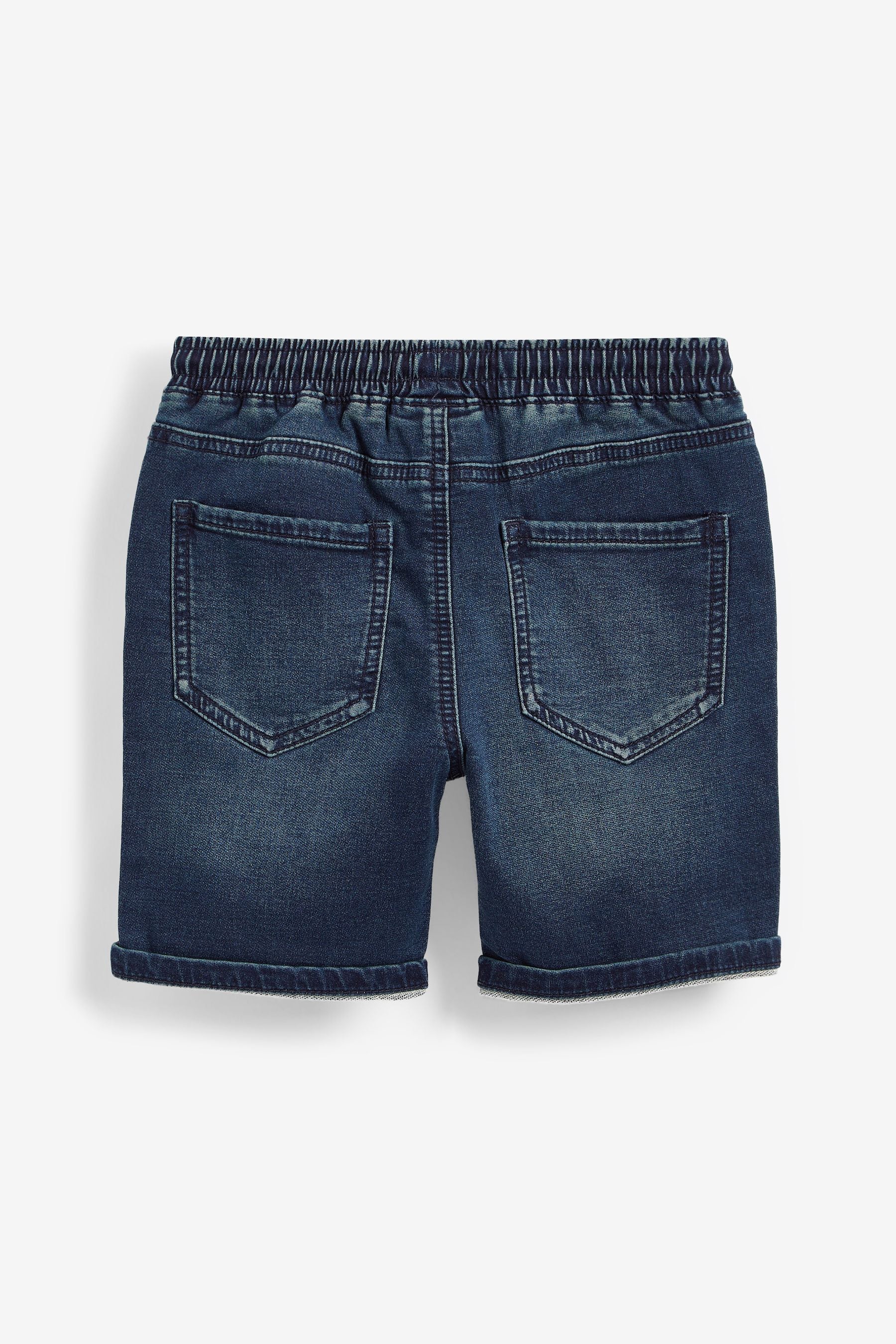 Dark Blue Jersey Denim Shorts (3-16yrs)