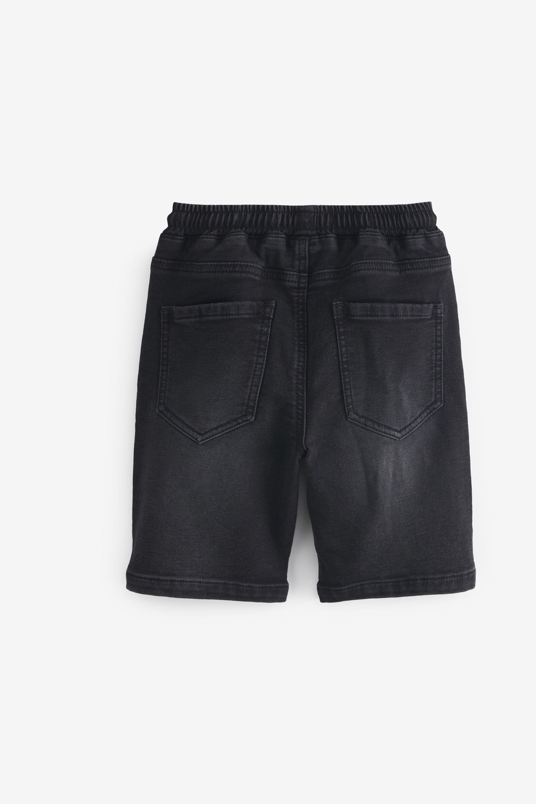 Black Jersey Denim Shorts (3-16yrs)