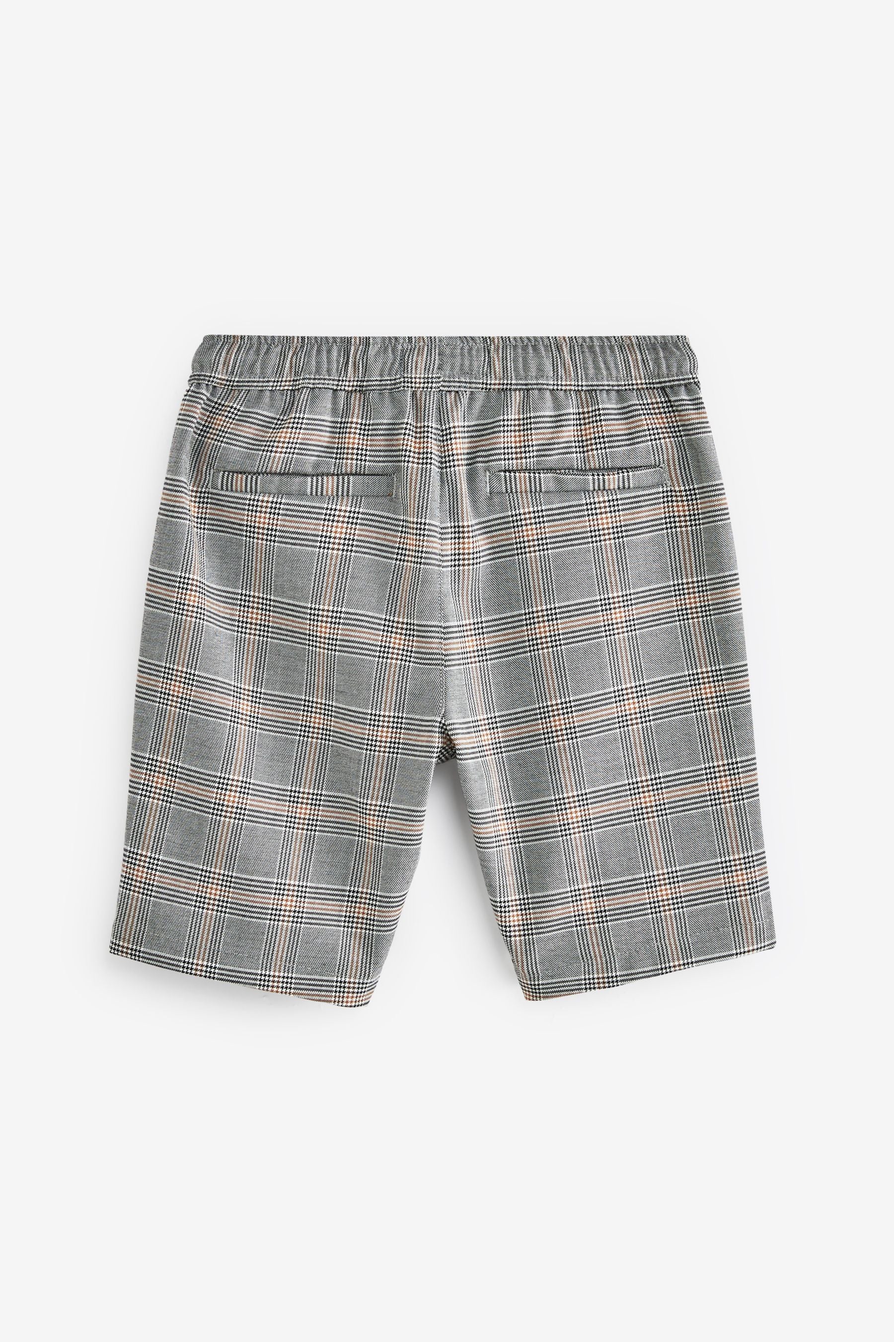 Neutral Check Pull-On Shorts (3-16yrs)