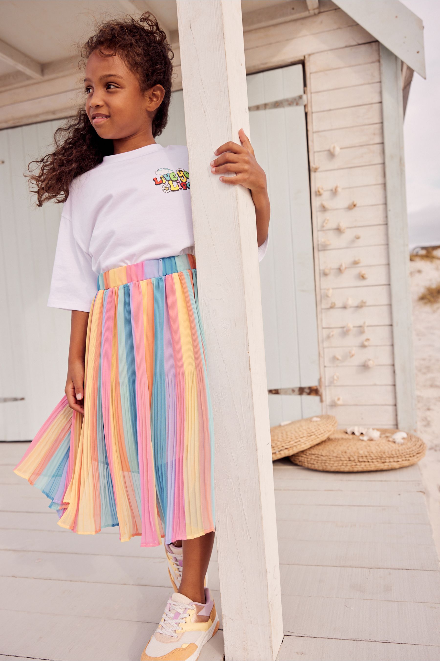 Rainbow Midi Skirt (3-16yrs)