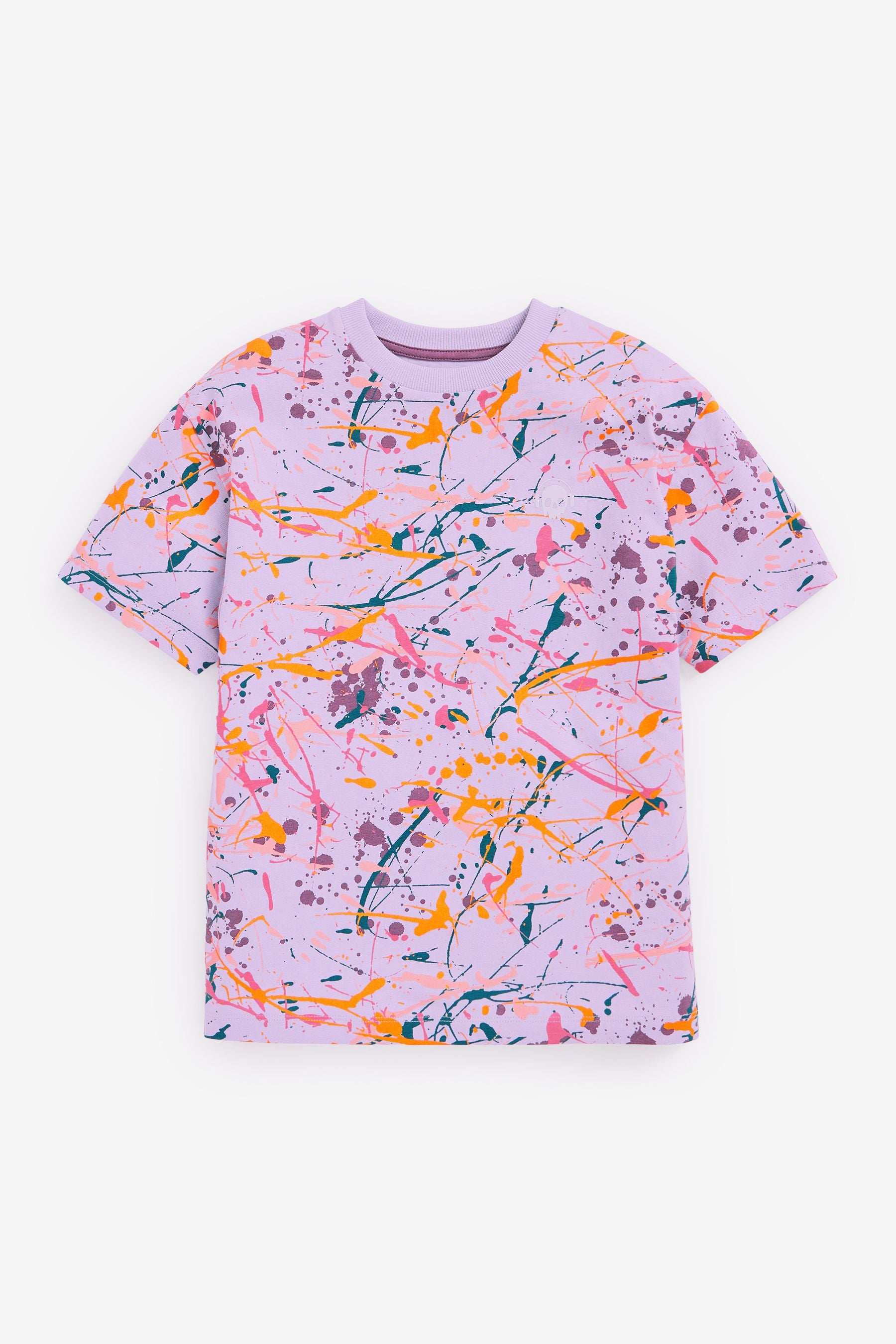 Pastel Splats 3 Pack All Over Print Short Sleeve T-Shirts (3-16yrs)