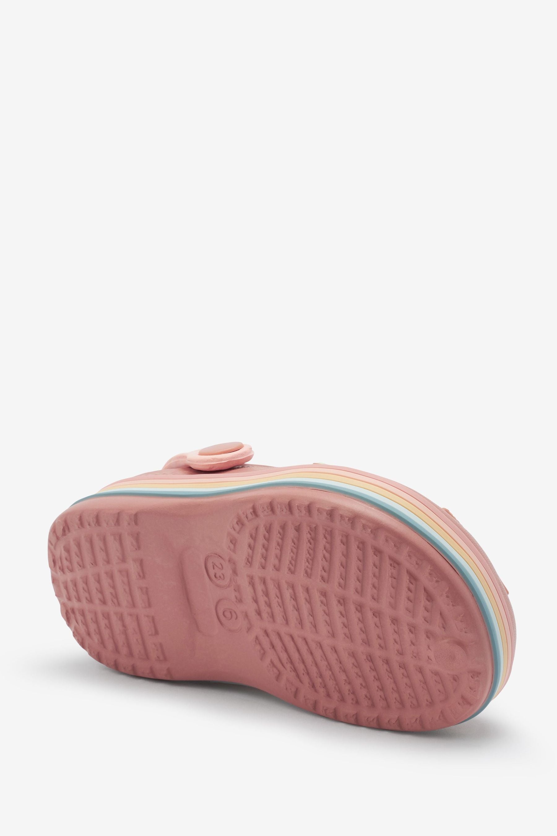 Scandi Pink Badge Clogs