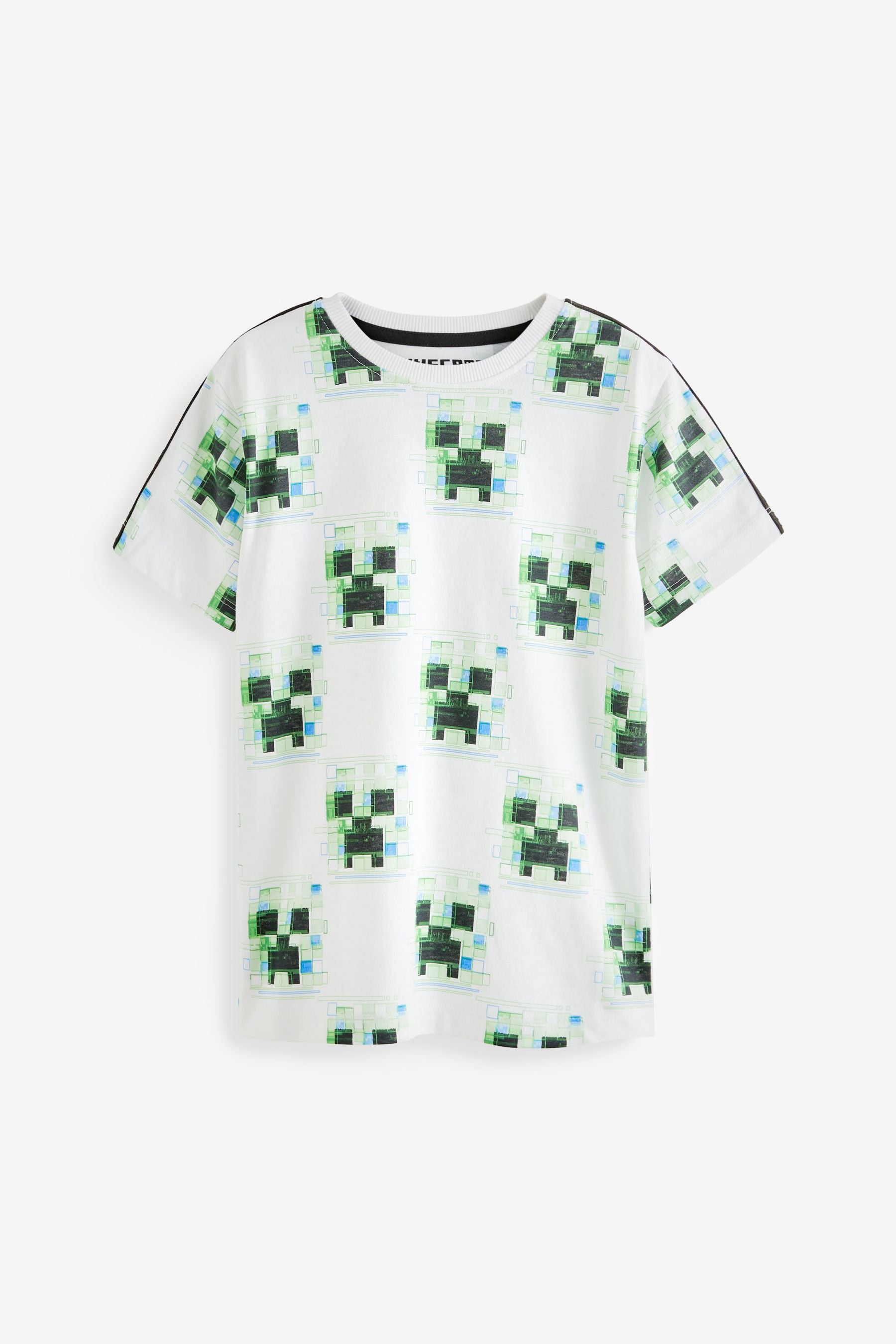 Green/Black Minecraft 2 Pack Short Pyjamas (3-16yrs)