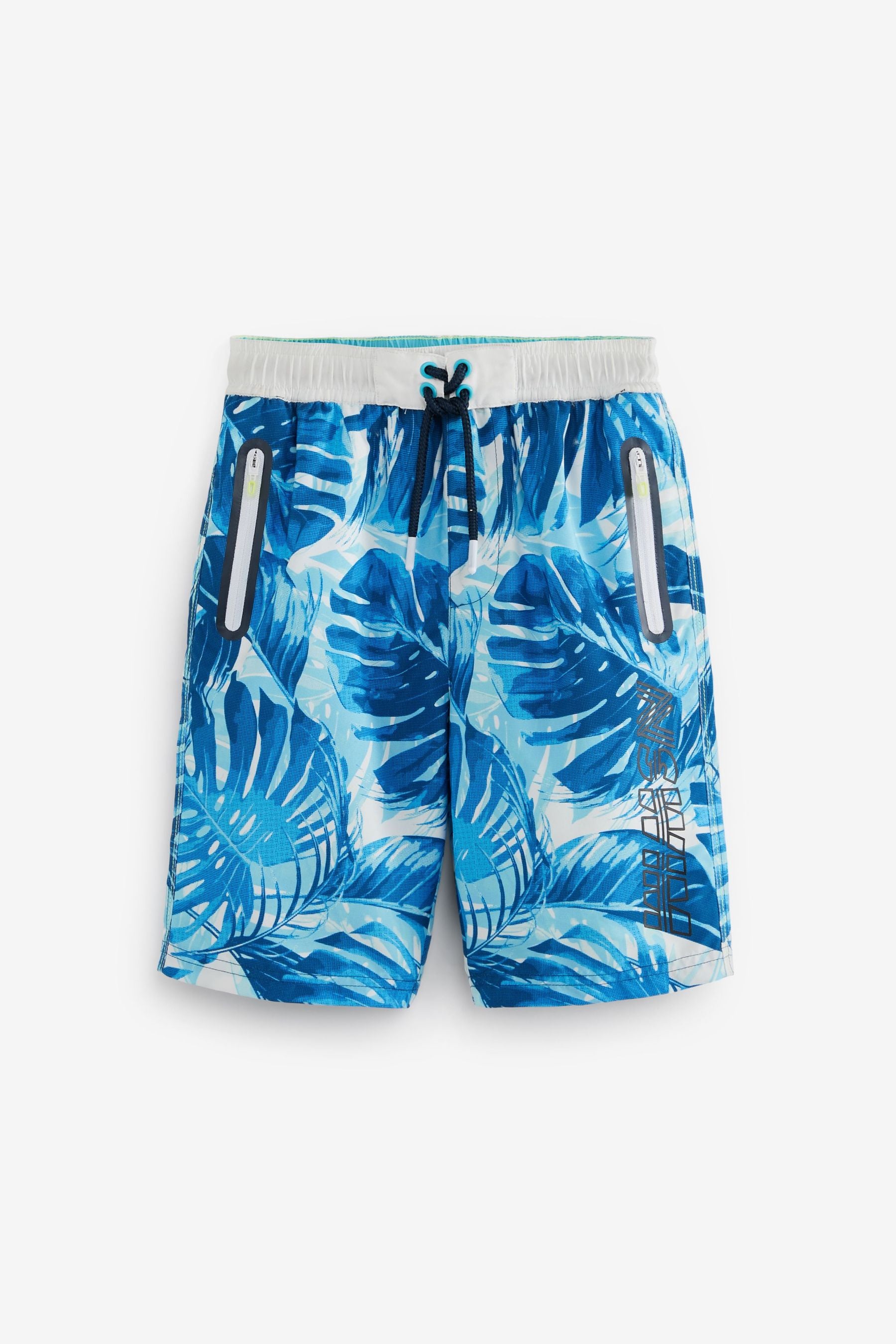 Blue Hawaiian Board Swim Shorts (3-16yrs)