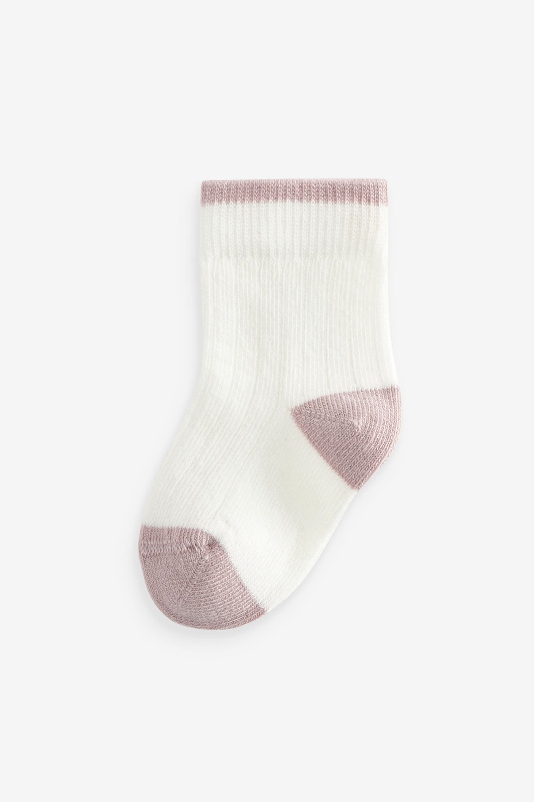 White Baby Socks 5 Pack (0mths-2yrs)