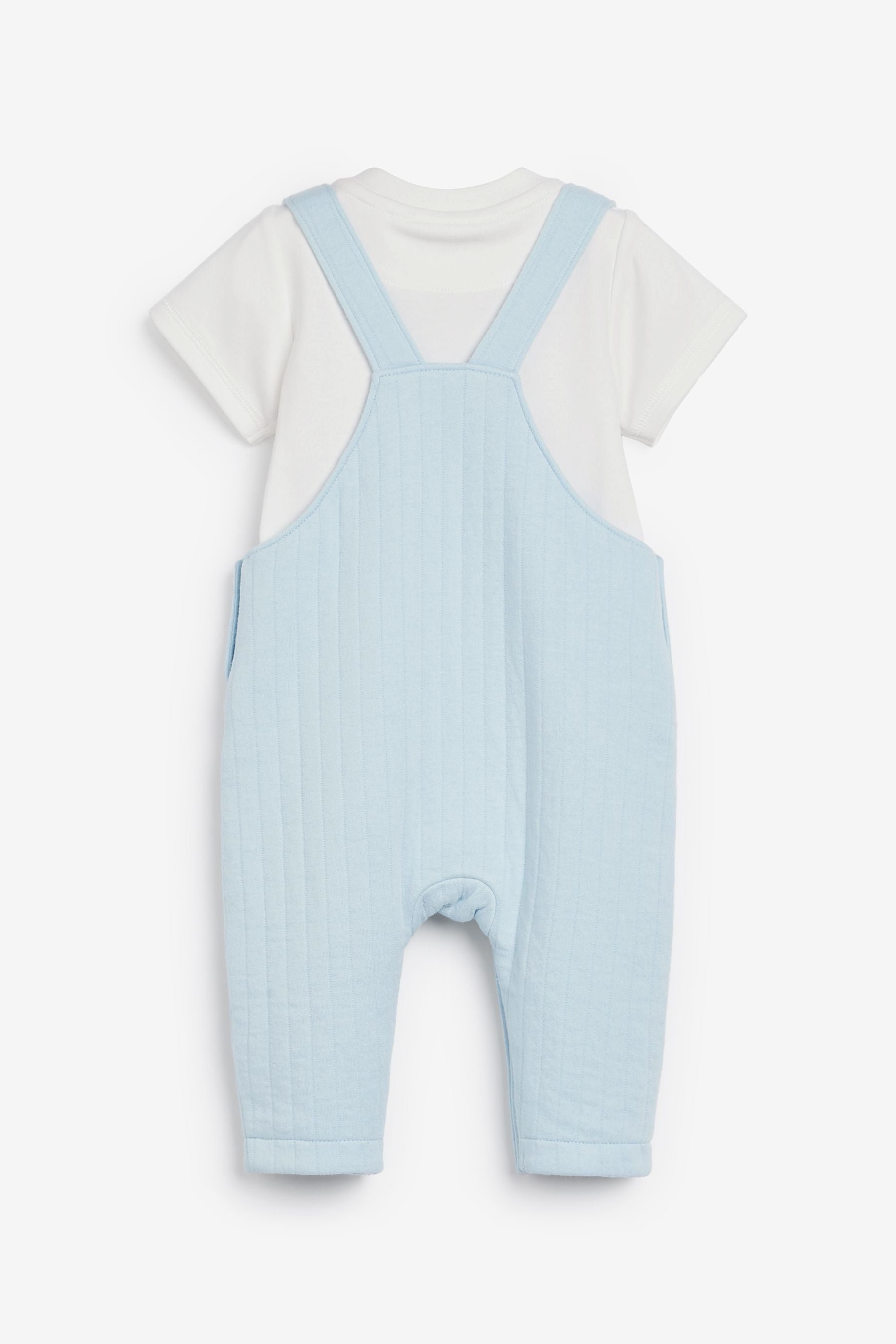 Blue Baker by Ted Baker Quilted Dungaree Set