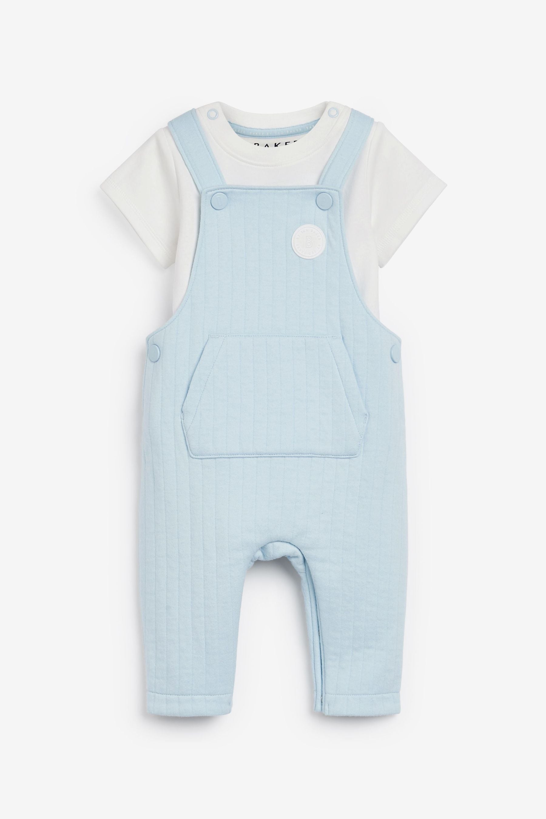 Blue Baker by Ted Baker Quilted Dungaree Set