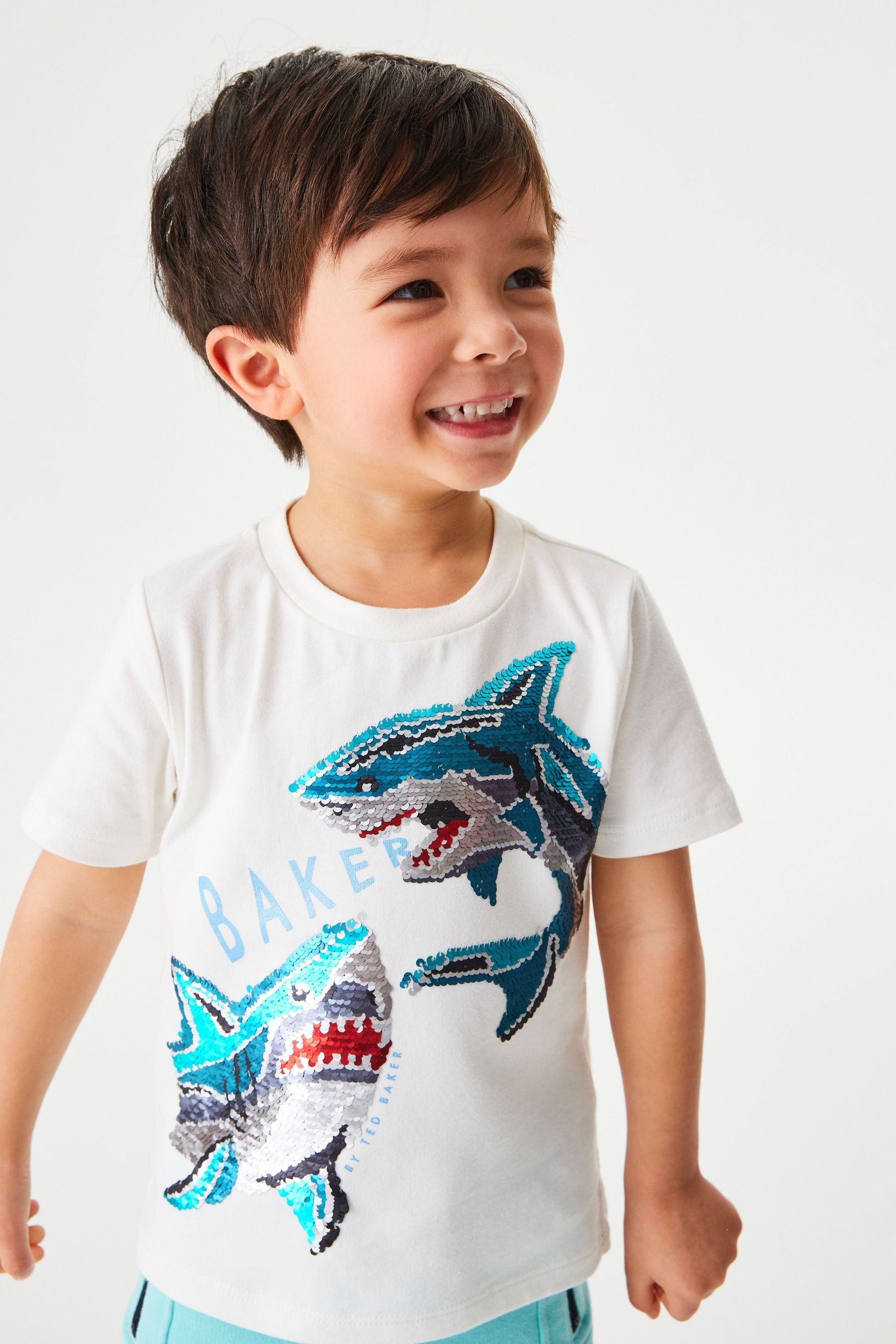 Baker by Ted Baker Shark Graphic T-Shirt