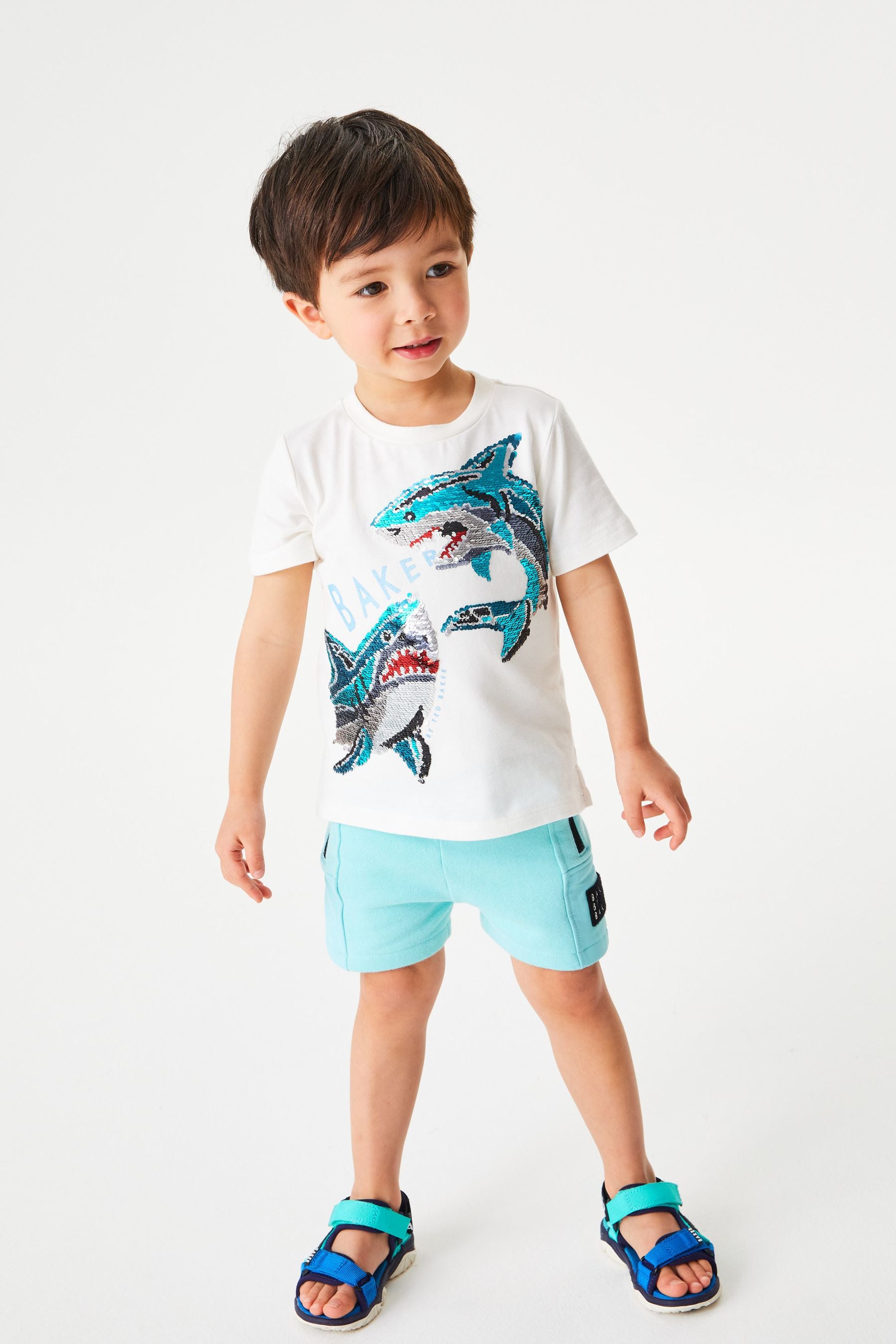 Baker by Ted Baker Shark Graphic T-Shirt