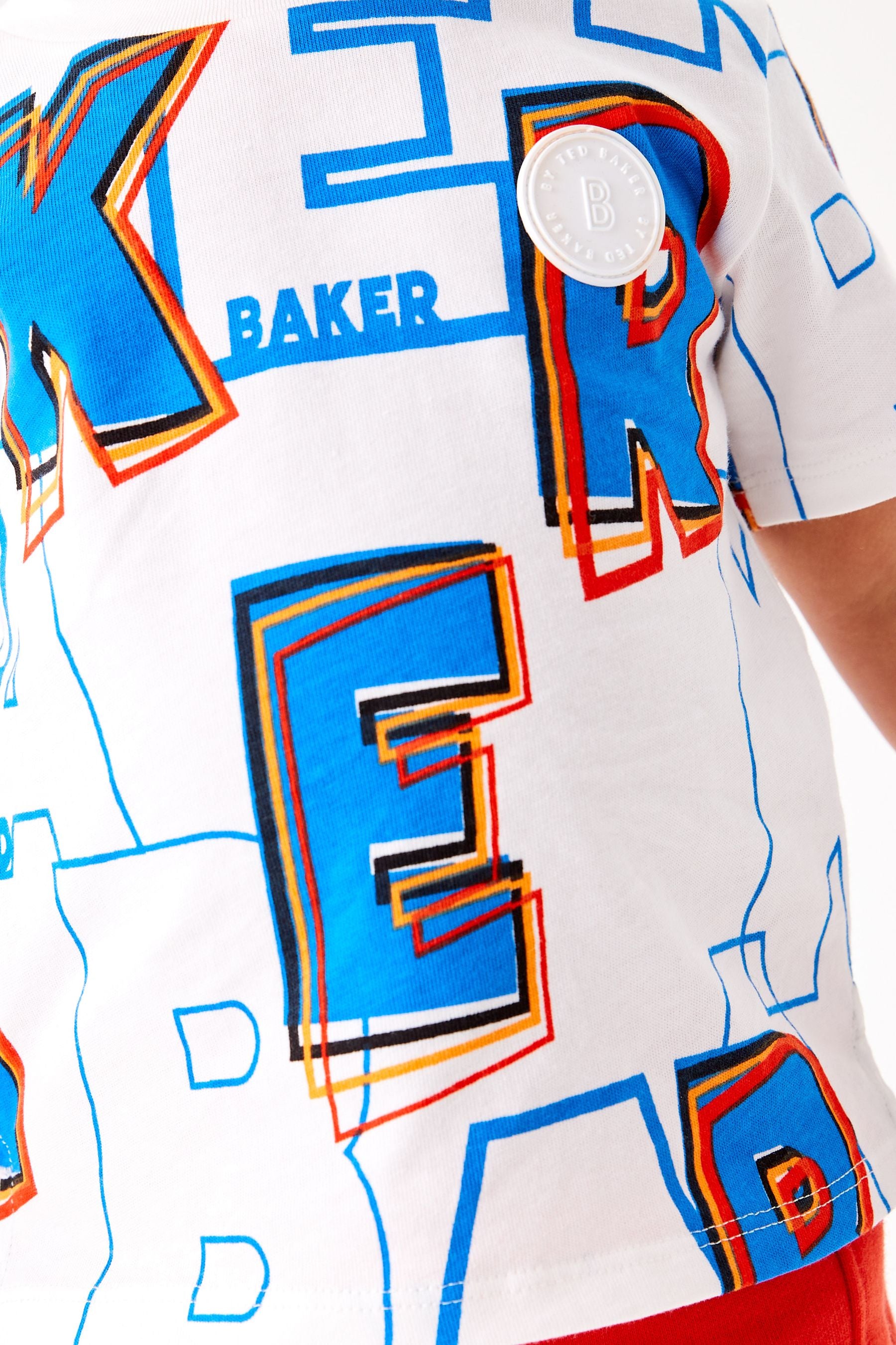 Baker by Ted Baker White Letter Print T-Shirt