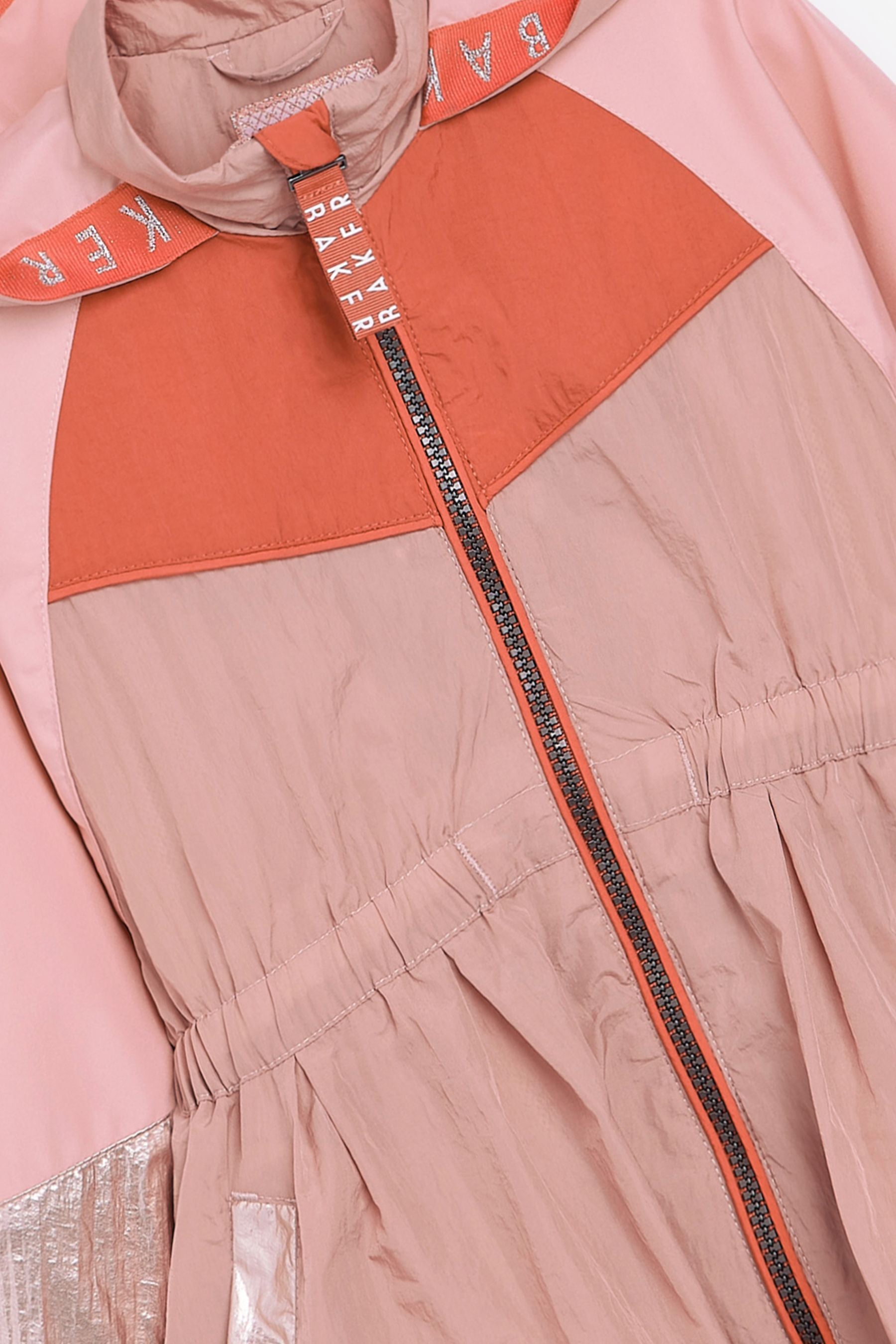 Pink Baker by Ted Baker Pink Colourblock Rain Mac Jacket