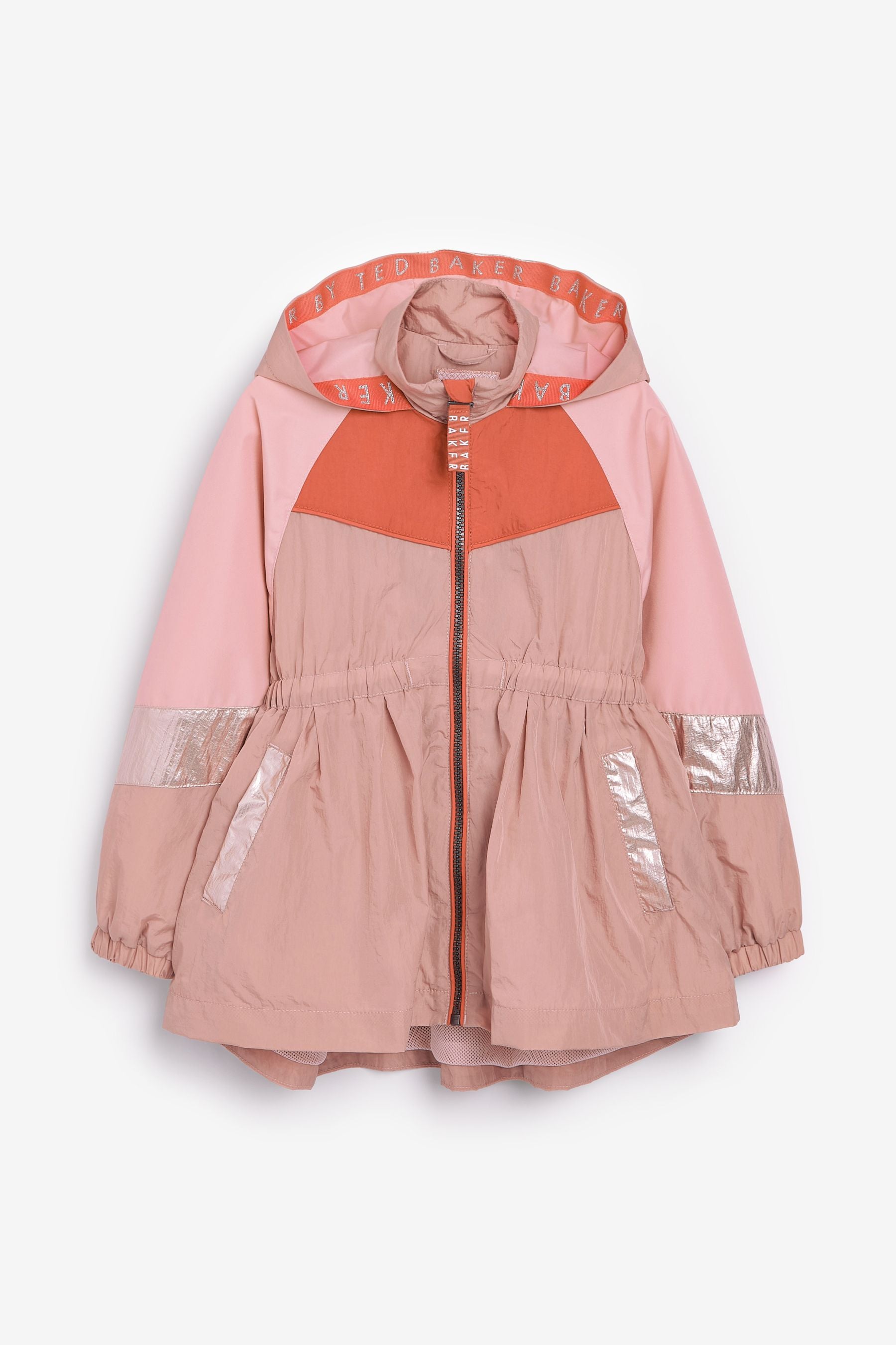 Pink Baker by Ted Baker Pink Colourblock Rain Mac Jacket