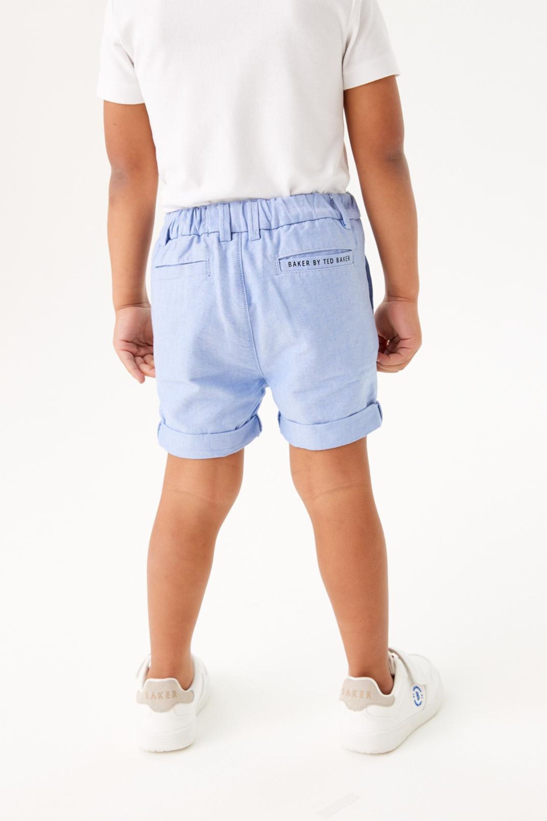 Baker by Ted Baker	Blue Oxford Shorts