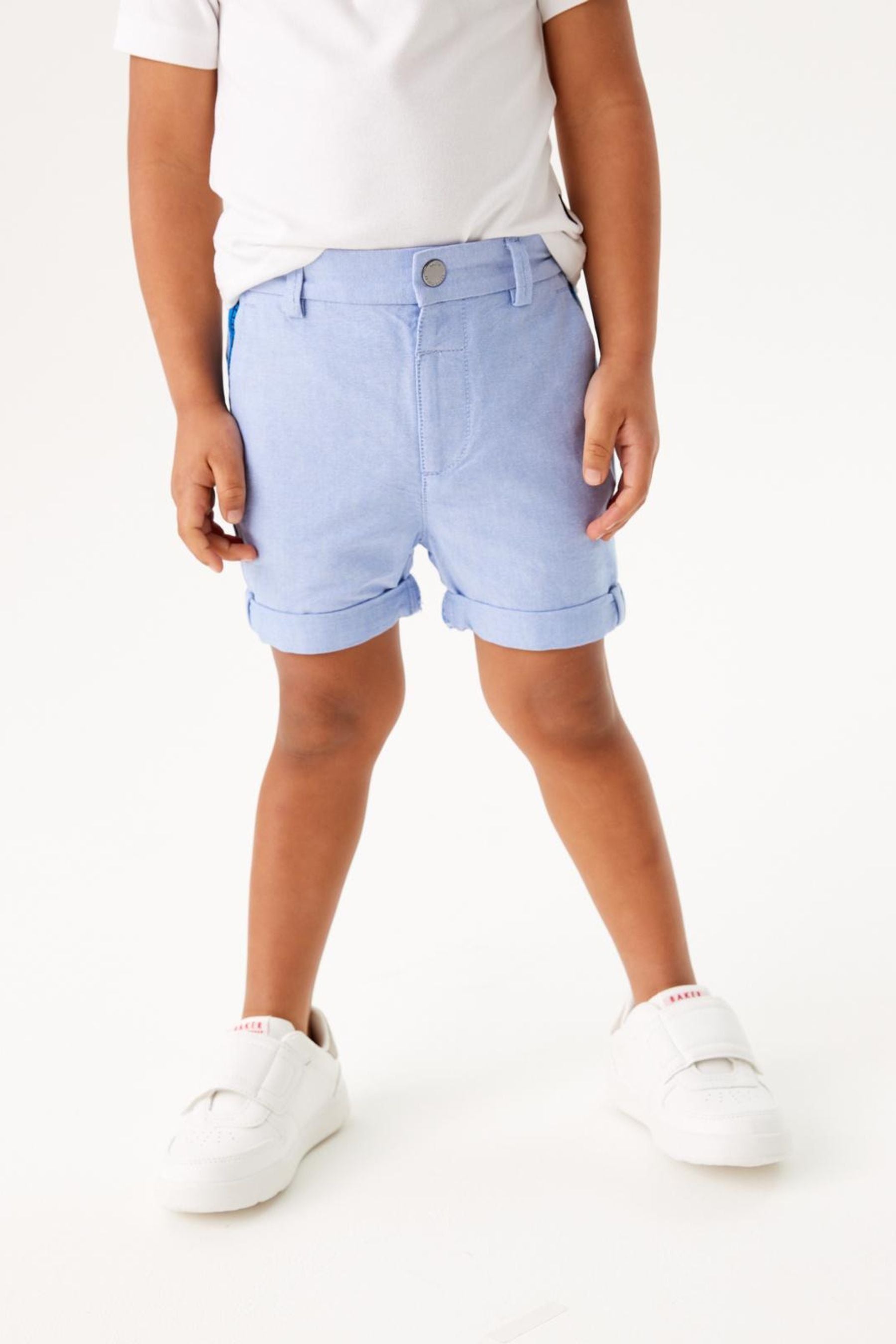 Baker by Ted Baker	Blue Oxford Shorts