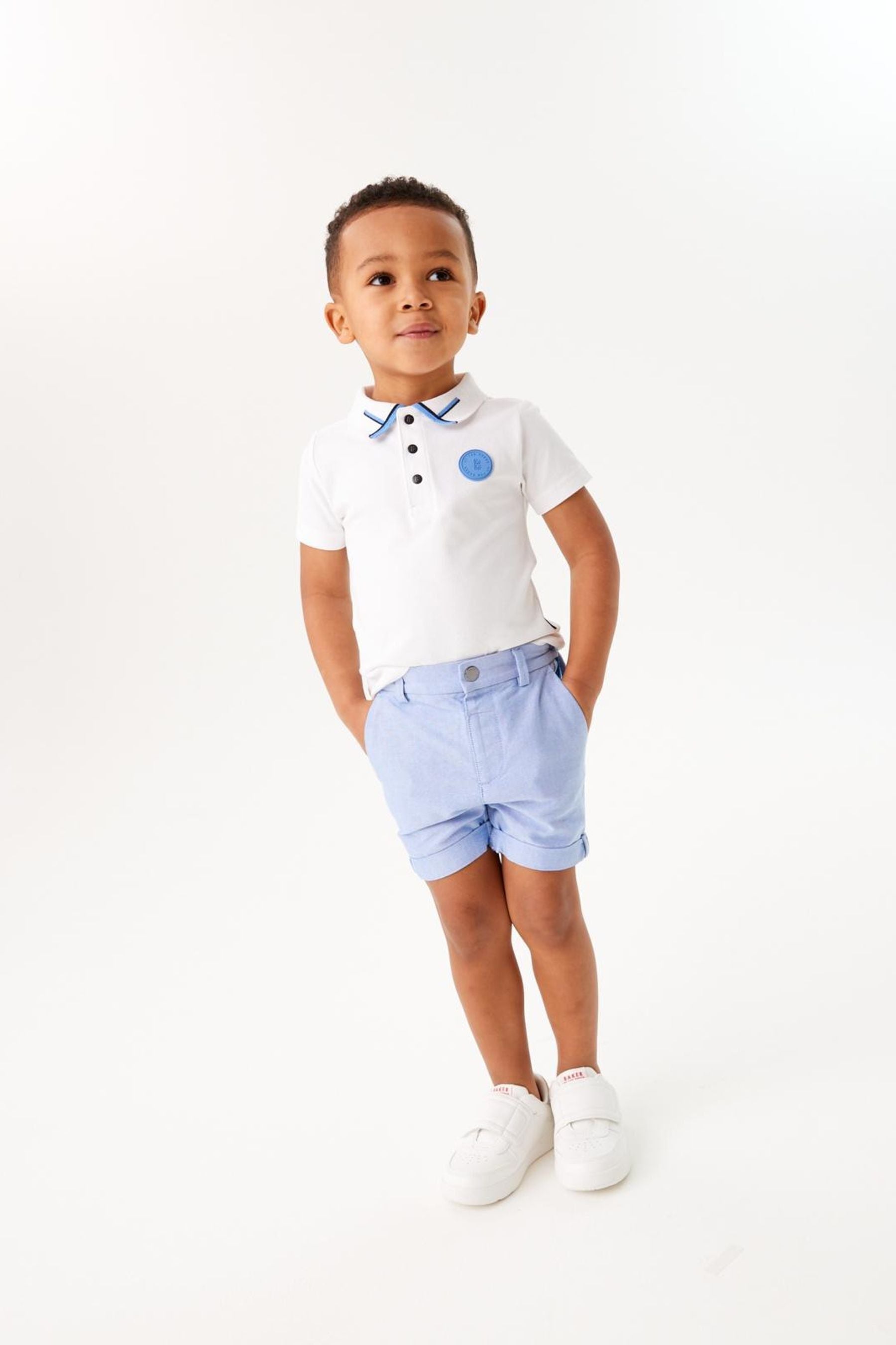 Baker by Ted Baker	Blue Oxford Shorts