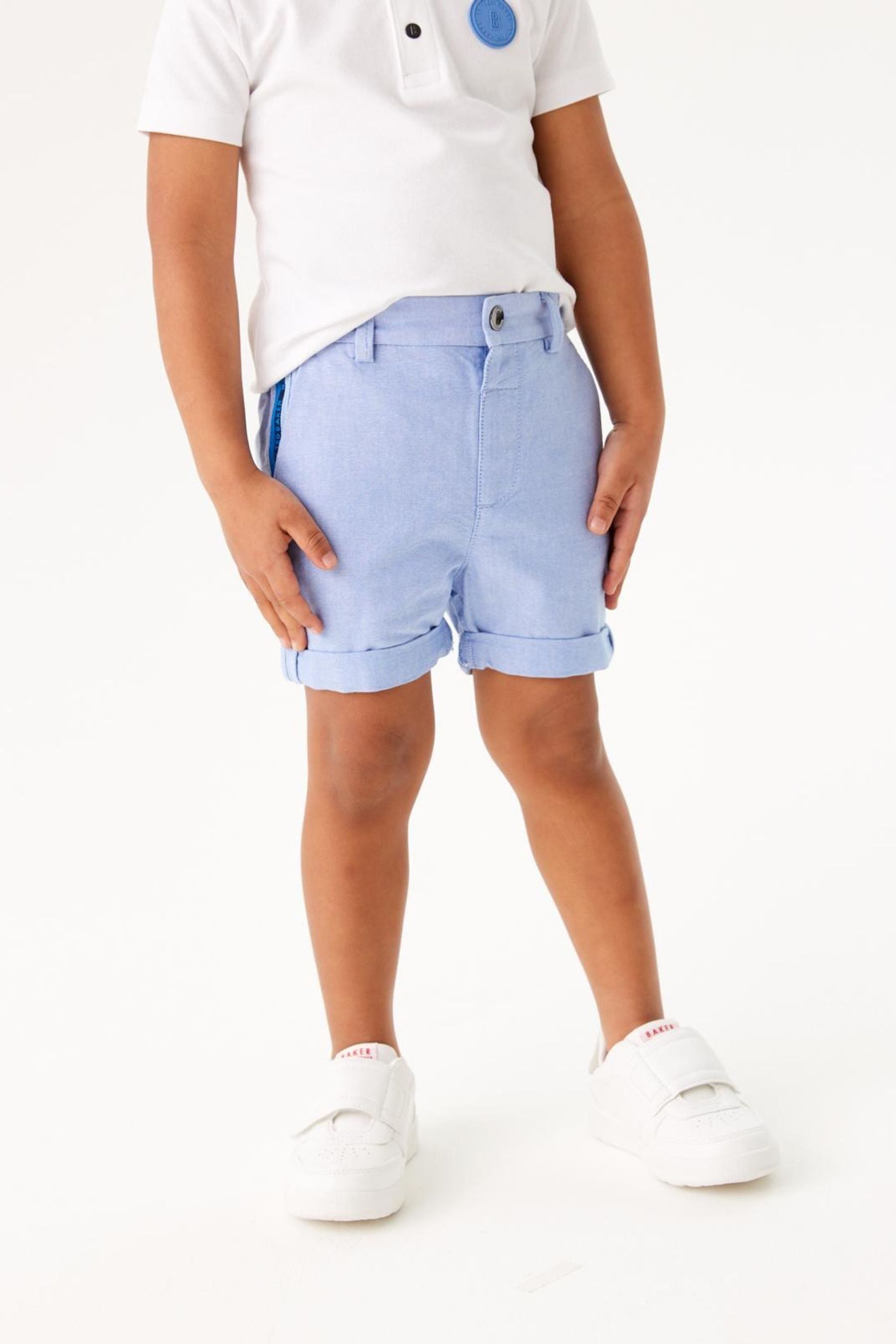 Baker by Ted Baker	Blue Oxford Shorts