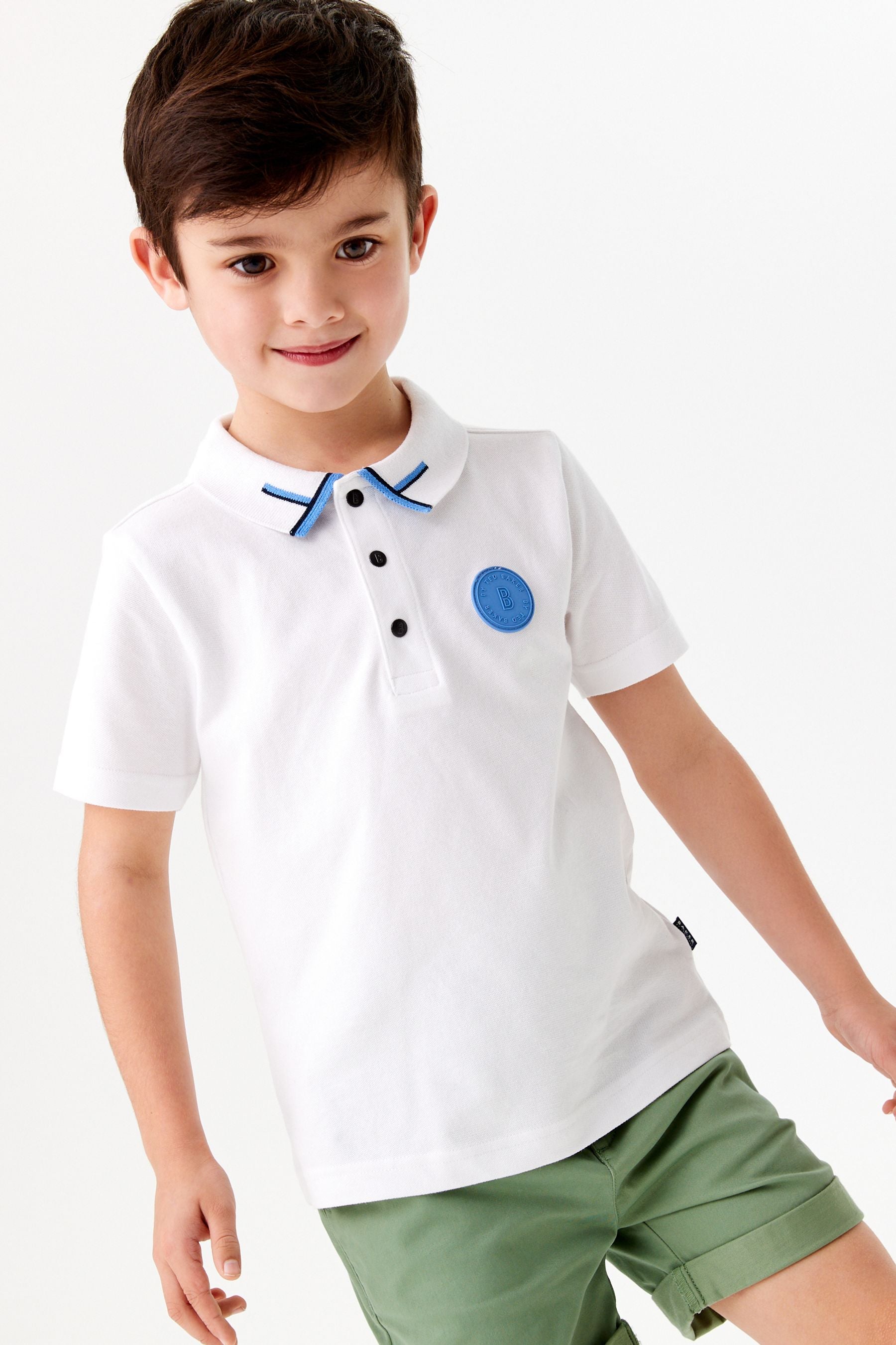 Baker by Ted Baker Boys White Polo Shirt