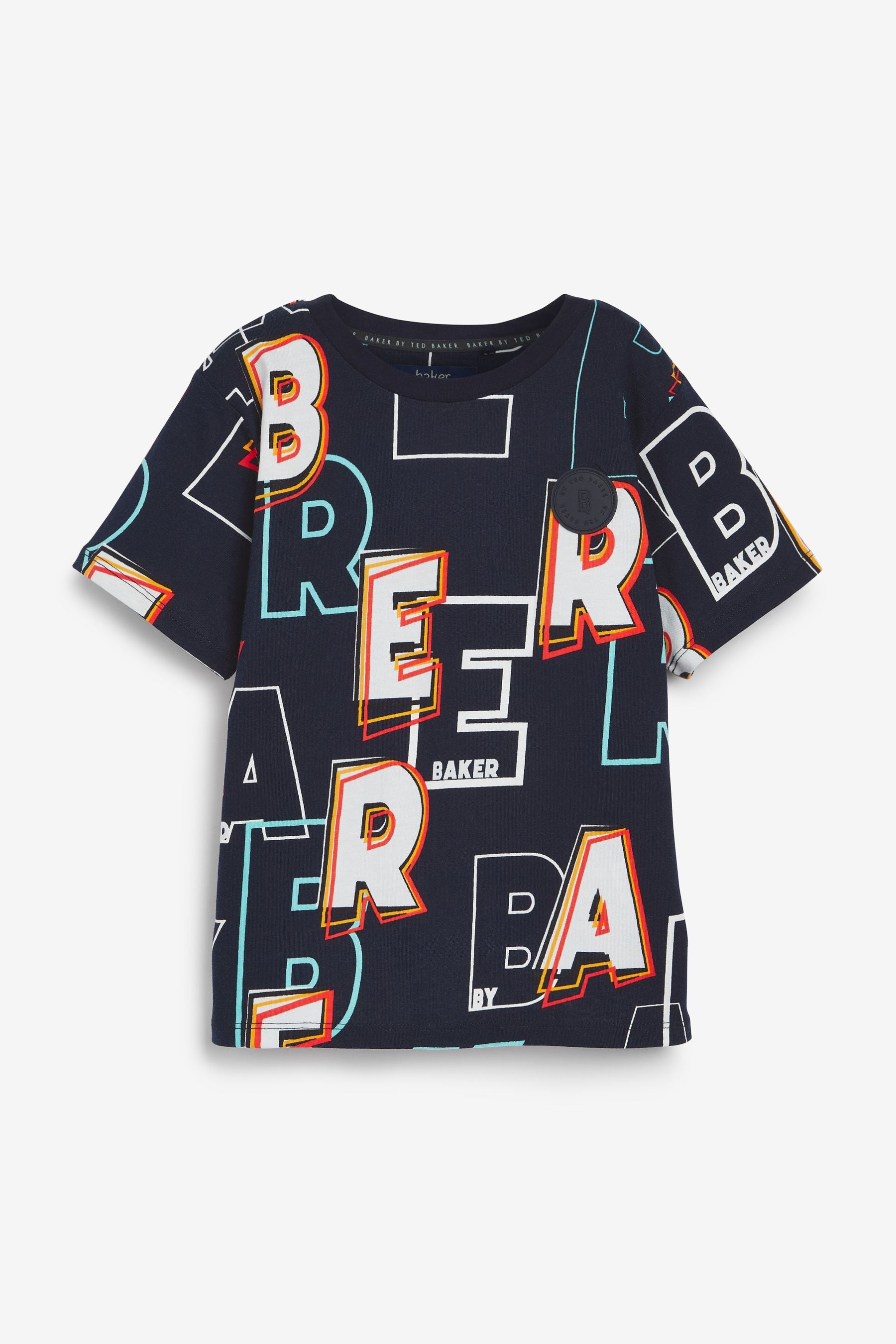 Baker by Ted Baker Navy Blue Letter Print T-Shirt