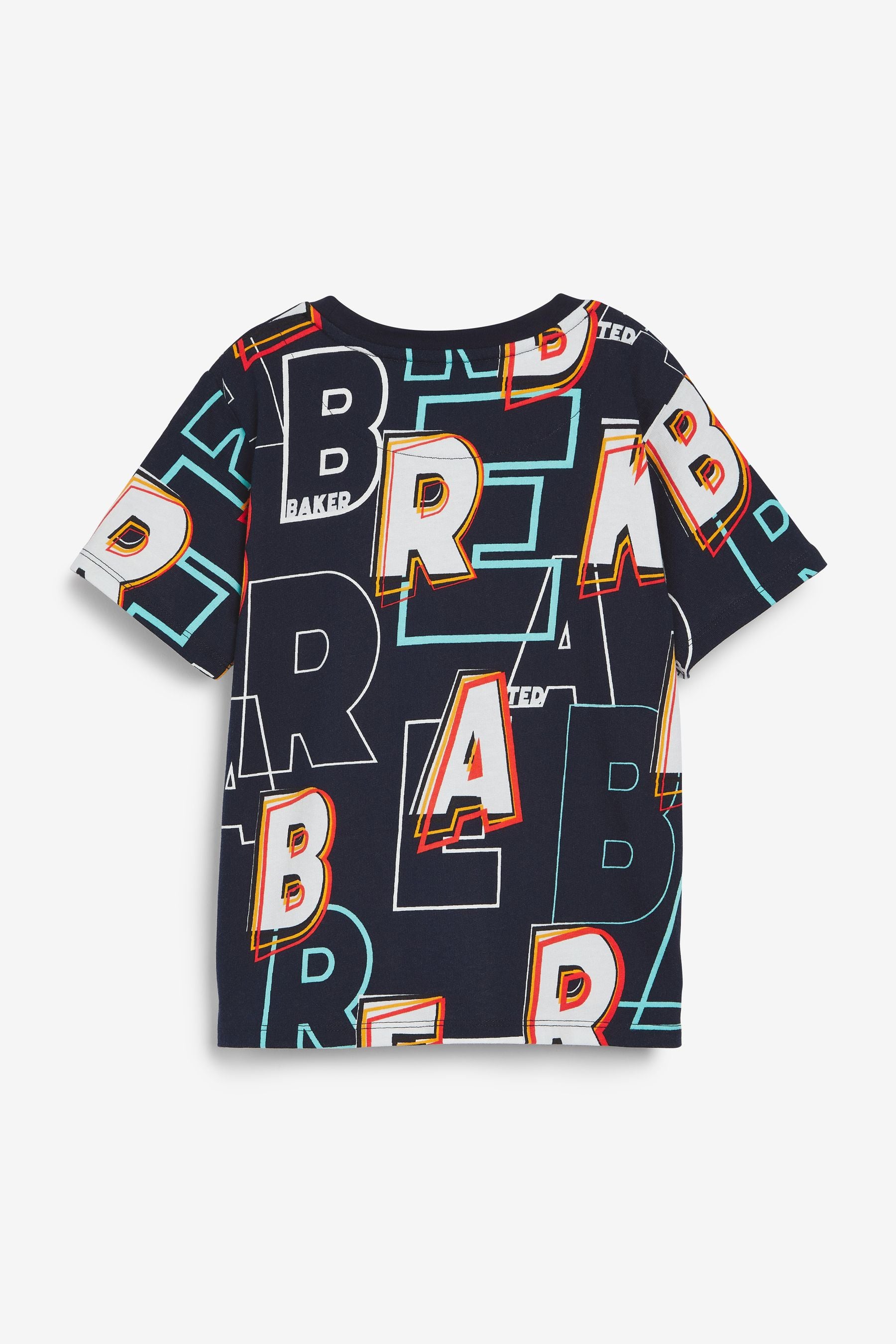 Baker by Ted Baker Navy Blue Letter Print T-Shirt