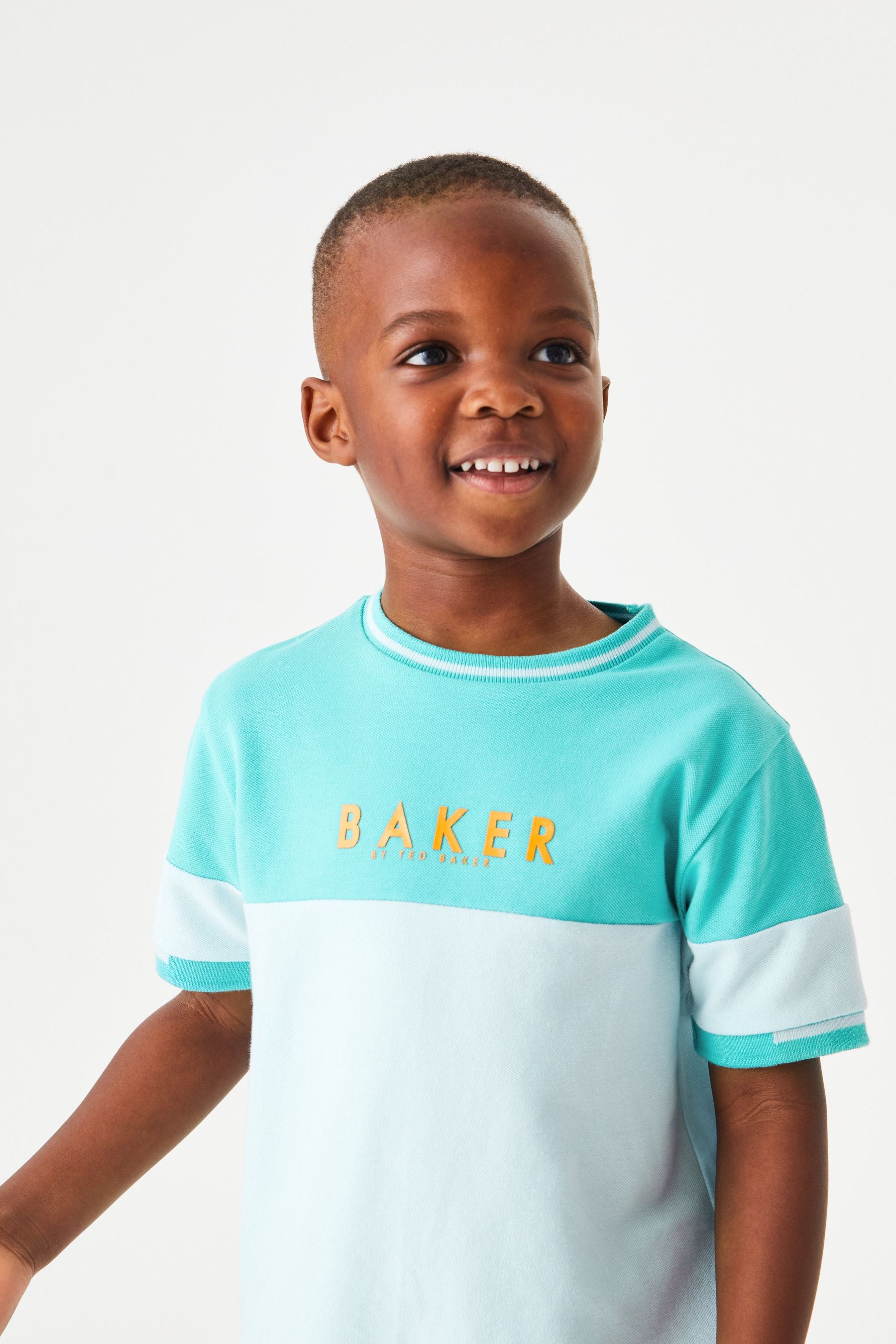 Baker by Ted Baker Blue Colourblock T-Shirt