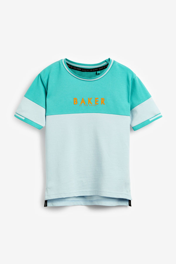 Baker by Ted Baker Blue Colourblock T-Shirt