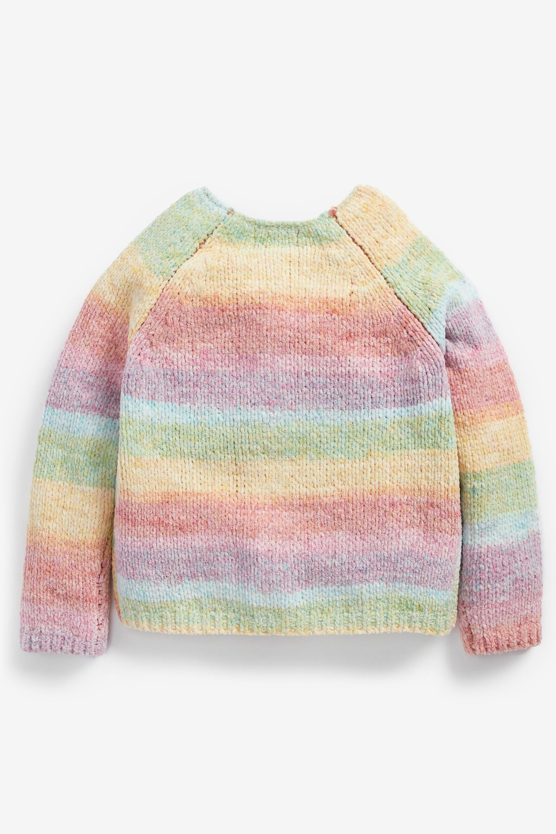 Rainbow Crochet Super Soft Chenille Cardigan (3mths-7yrs)