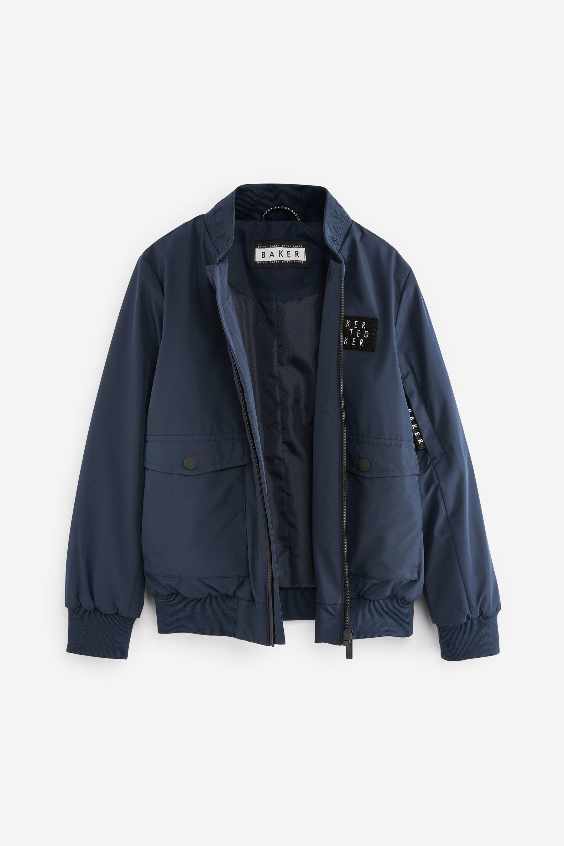 Baker by Ted Baker Navy Blue Harrington Jacket