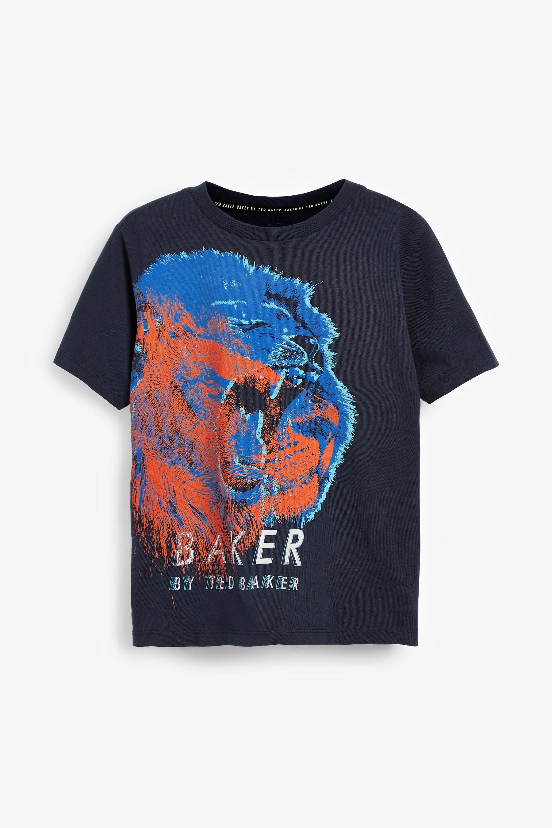 Baker by Ted Baker Boys Navy Lion Graphic T-Shirt