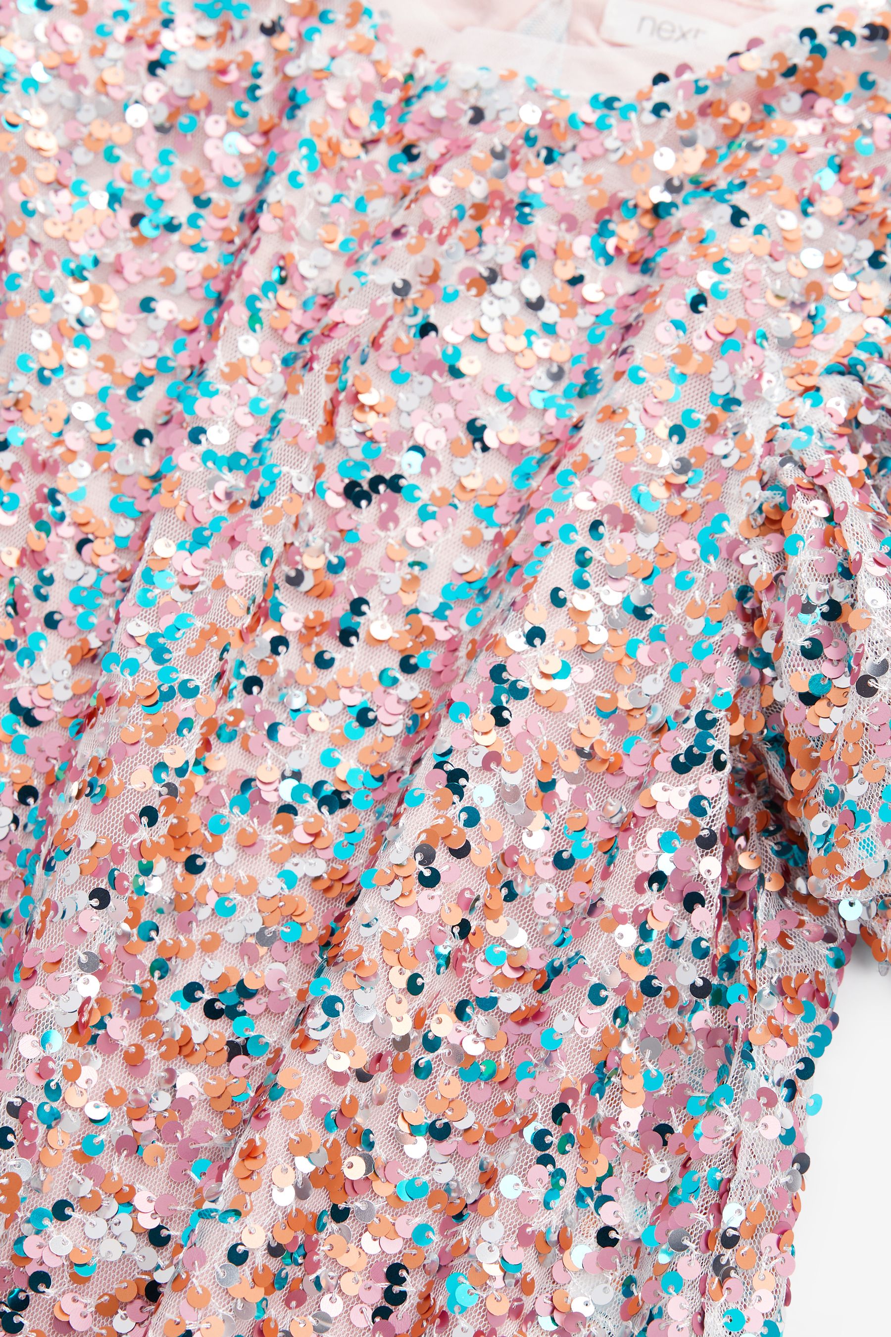 Pastel Rainbow Sequin Dress (3-16yrs)