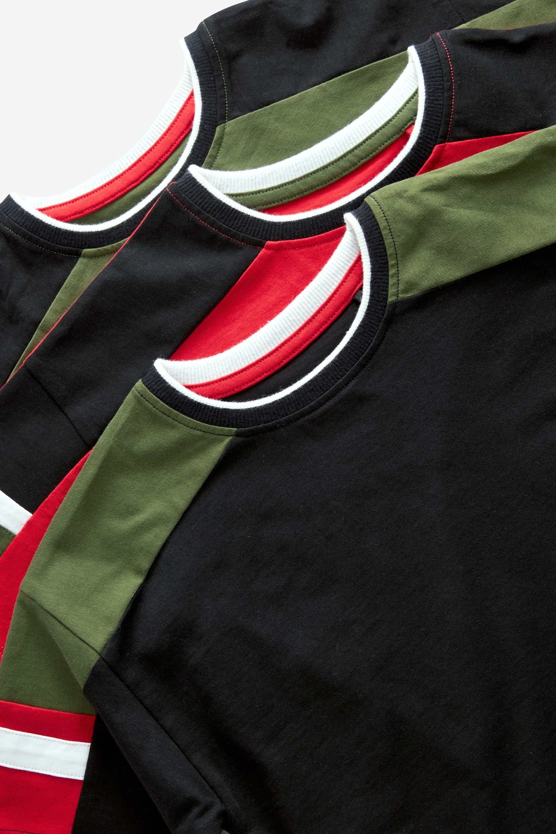 Black/Green/Red 3 Pack Short Pyjamas (3-16yrs)