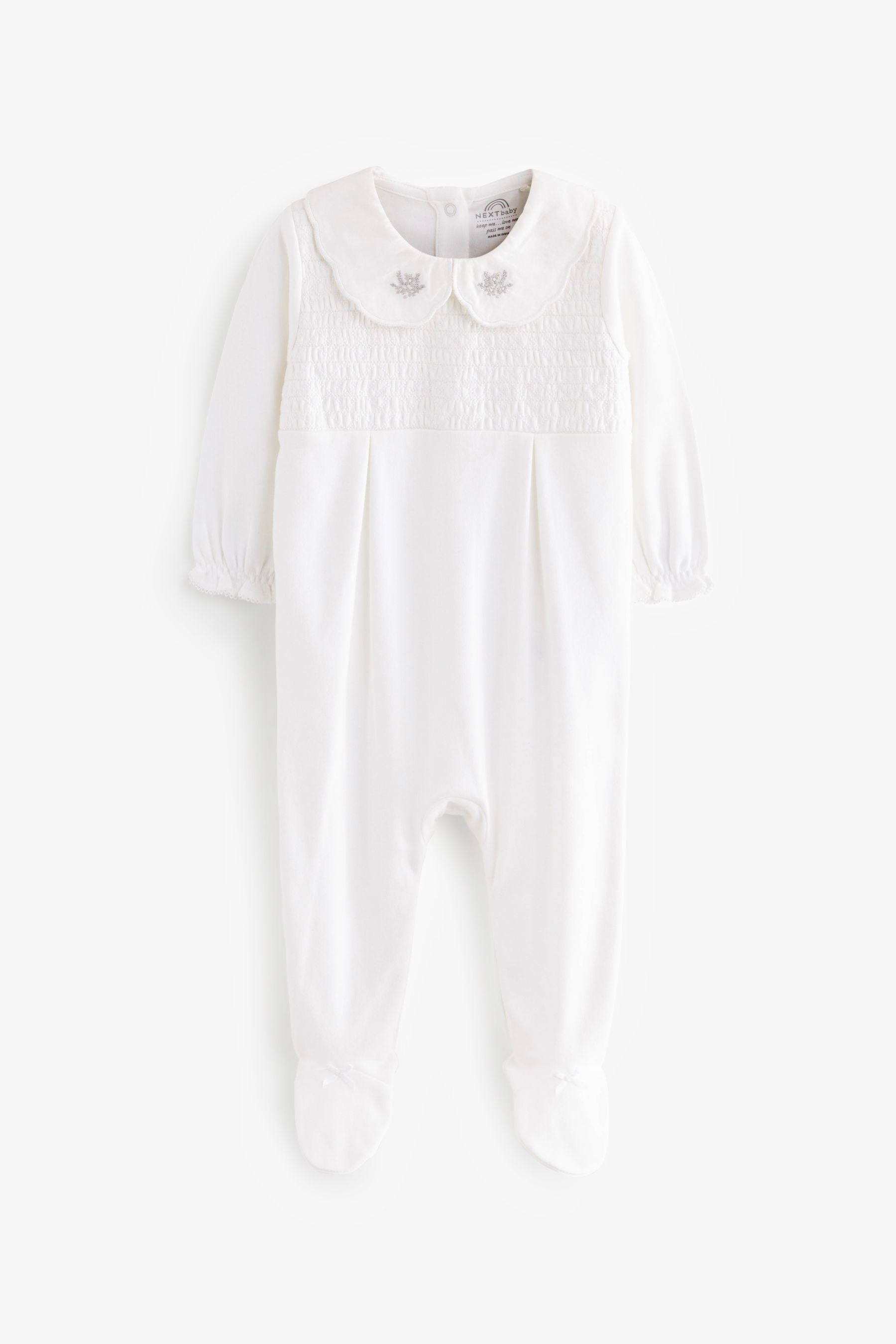 White Ground Single Smart Sleepsuit (0-2yrs)