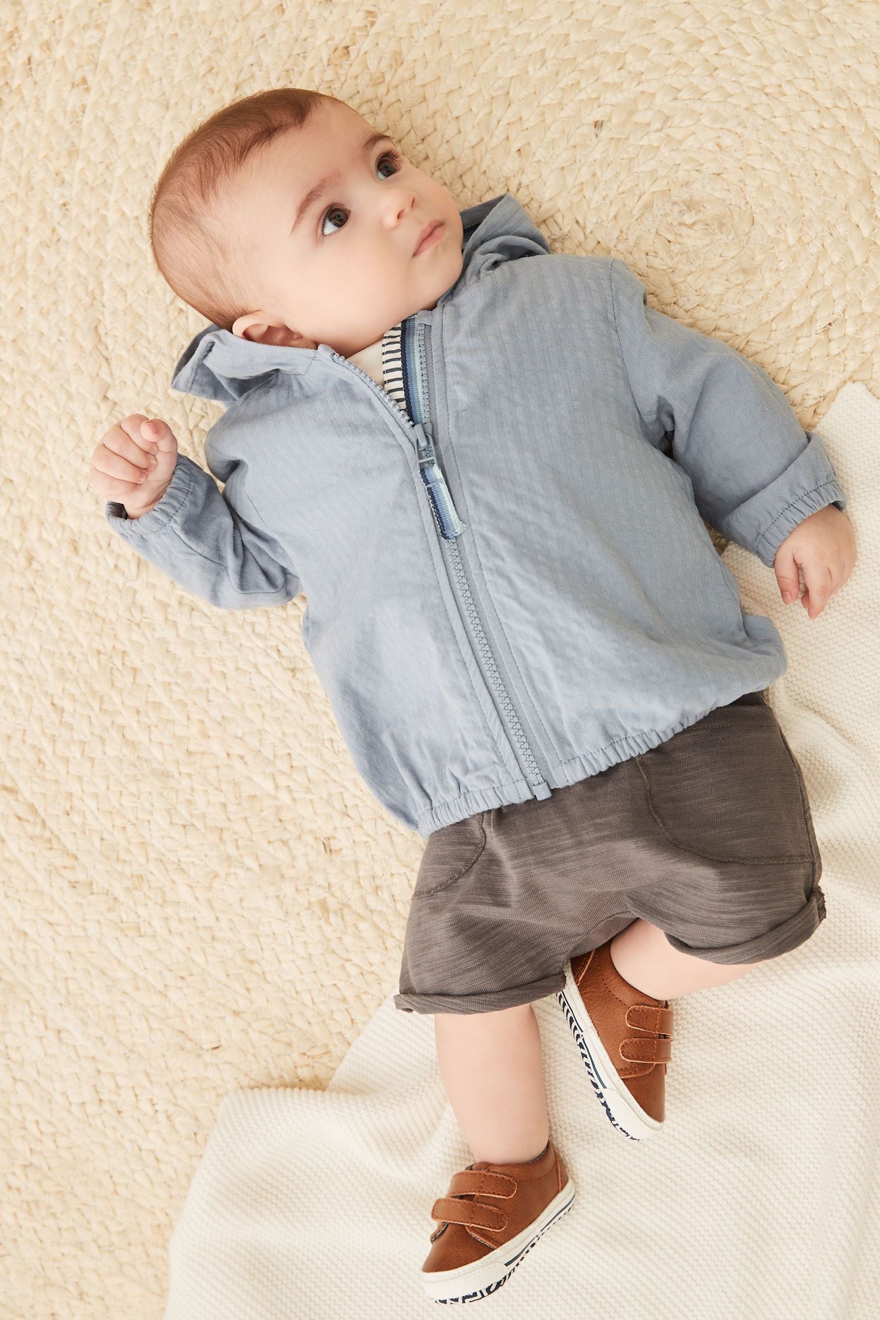 Blue Baby Hooded Jacket (0mths-3yrs)