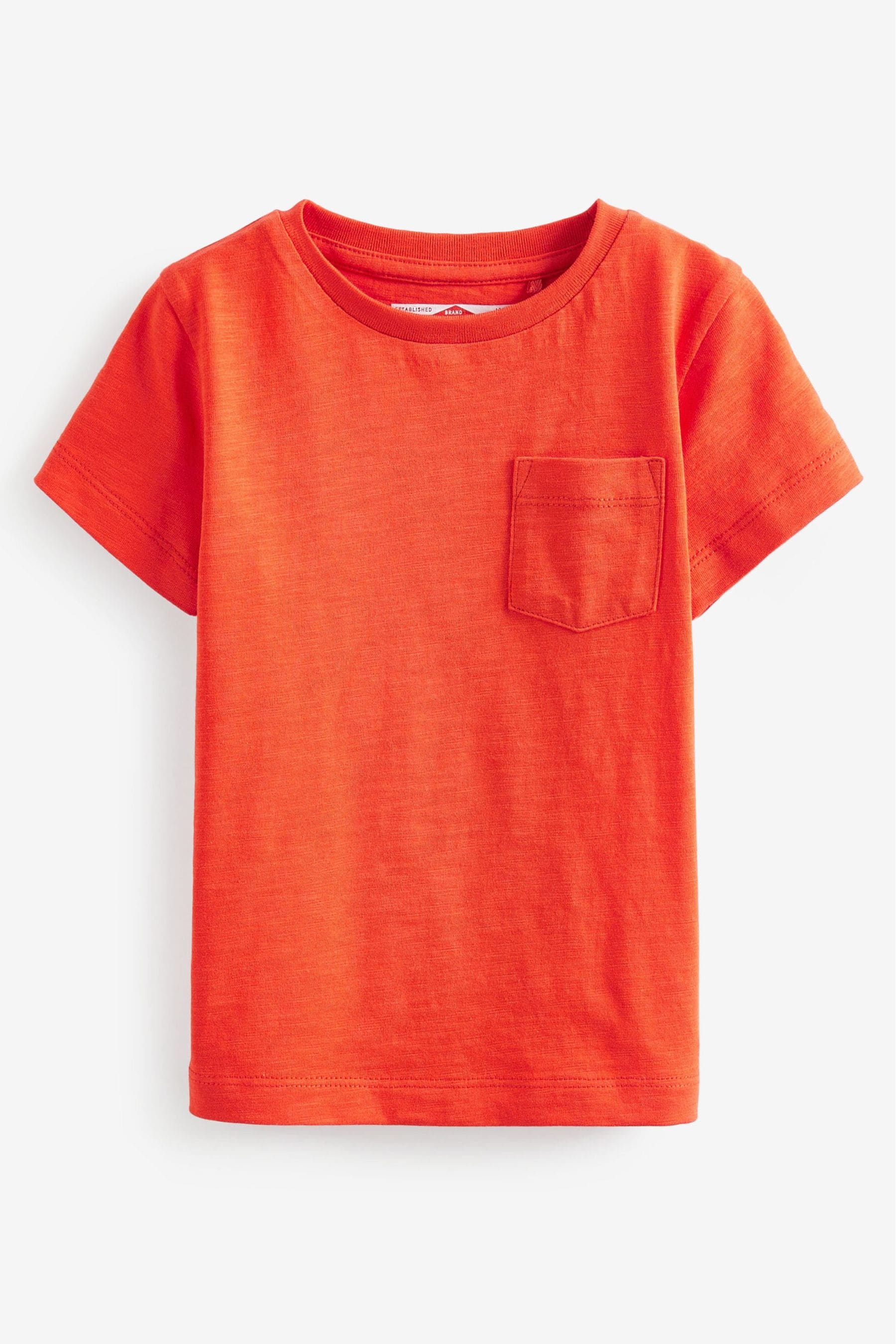 Orange Short Sleeve Plain T-Shirt (3mths-7yrs)