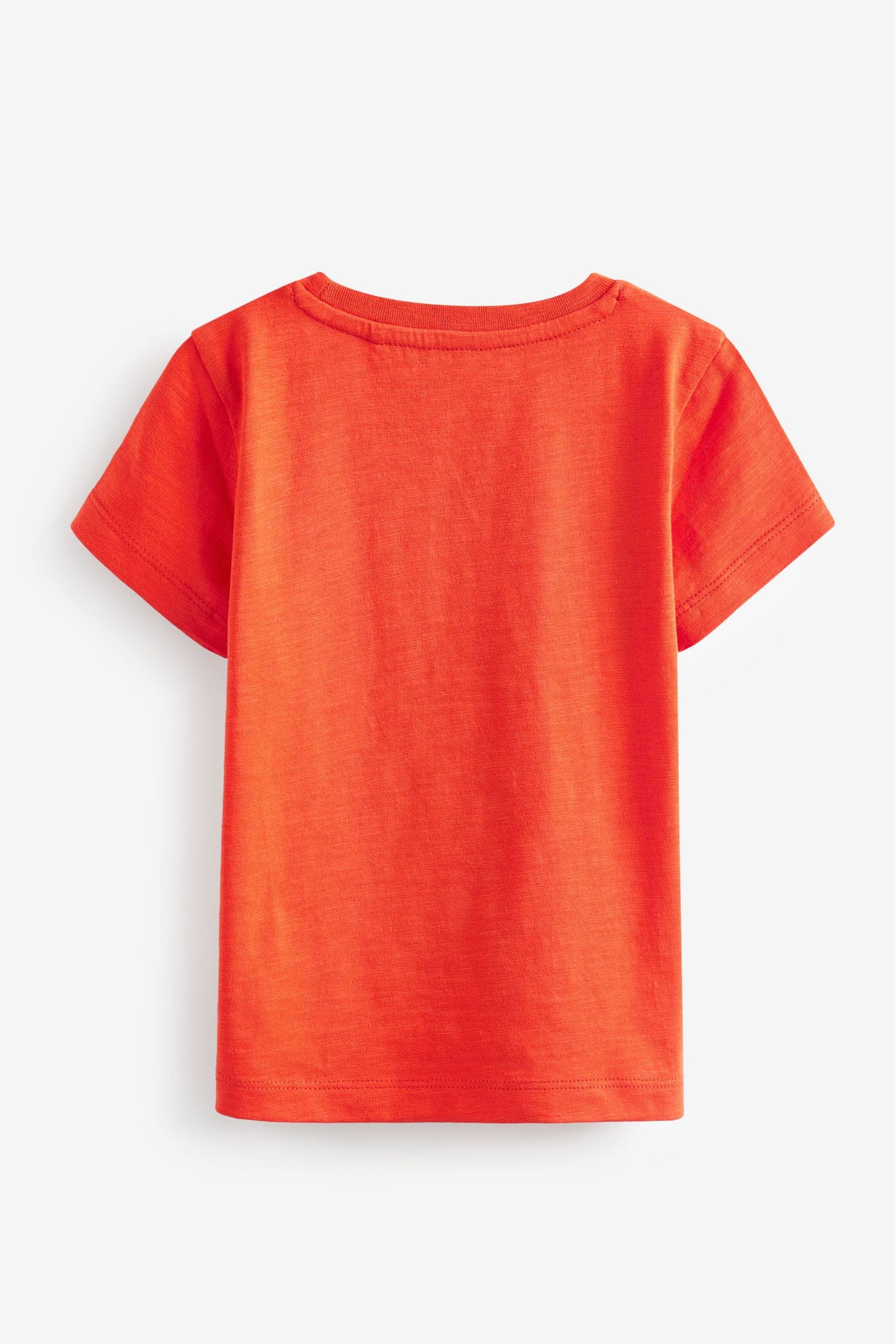 Orange Short Sleeve Plain T-Shirt (3mths-7yrs)