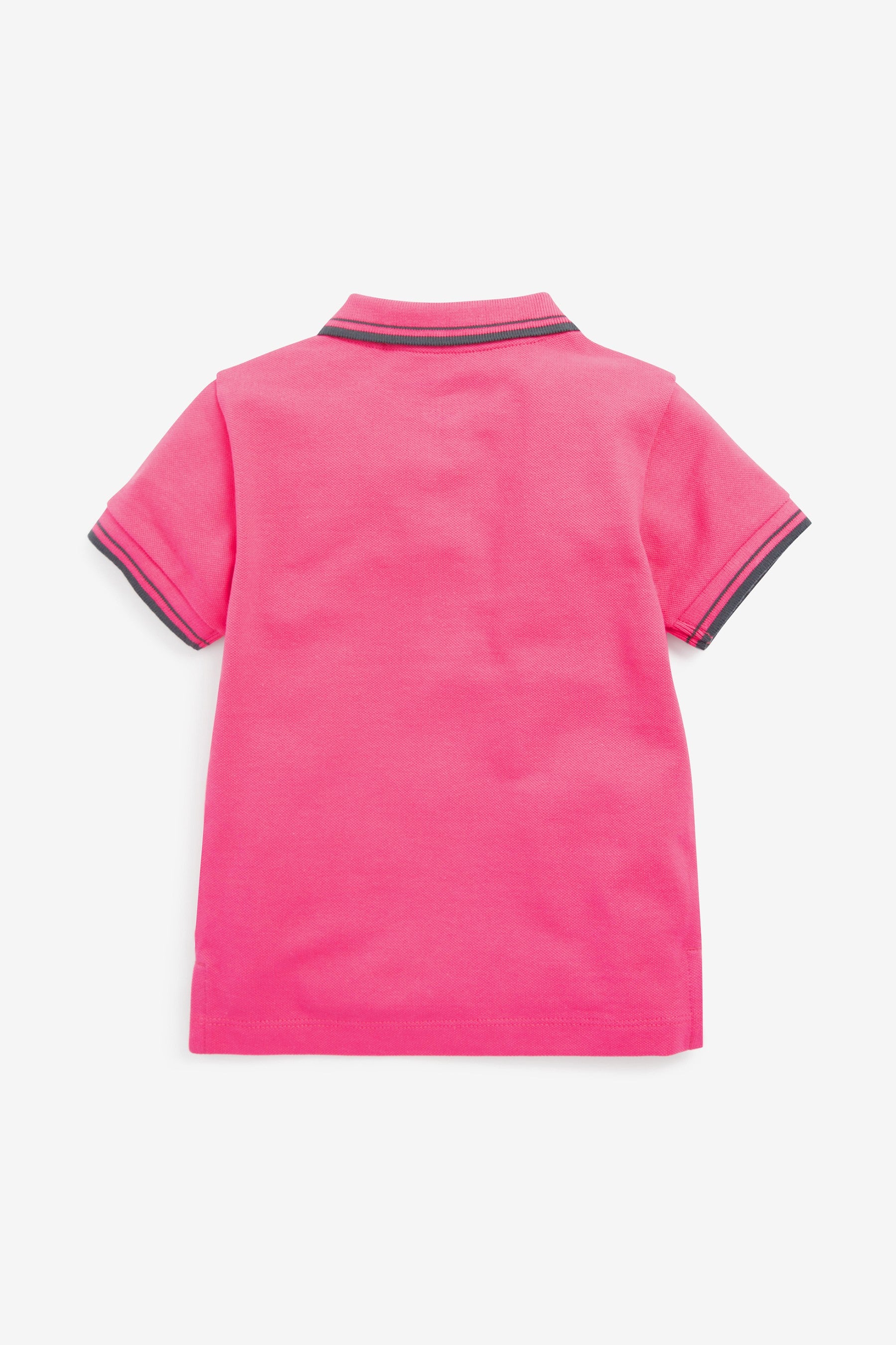 Pink Short Sleeve Plain Polo Shirt (3mths-7yrs)