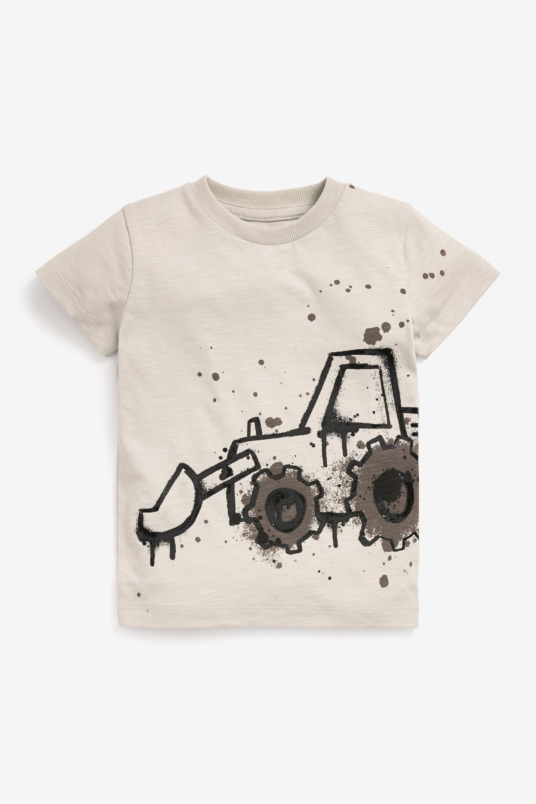 Grey Digger Short Sleeve Character T-Shirt (3mths-7yrs)