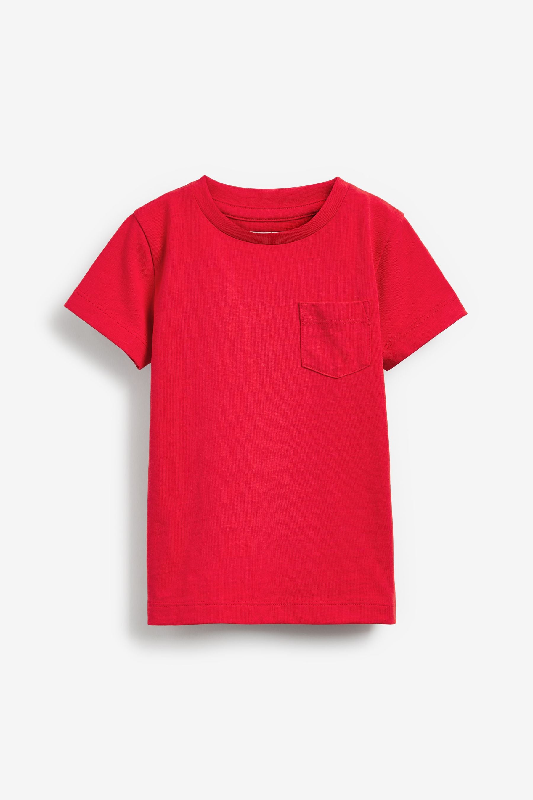 Red/Cobalt Blue 3 Pack Plain T-Shirts (3mths-7yrs)