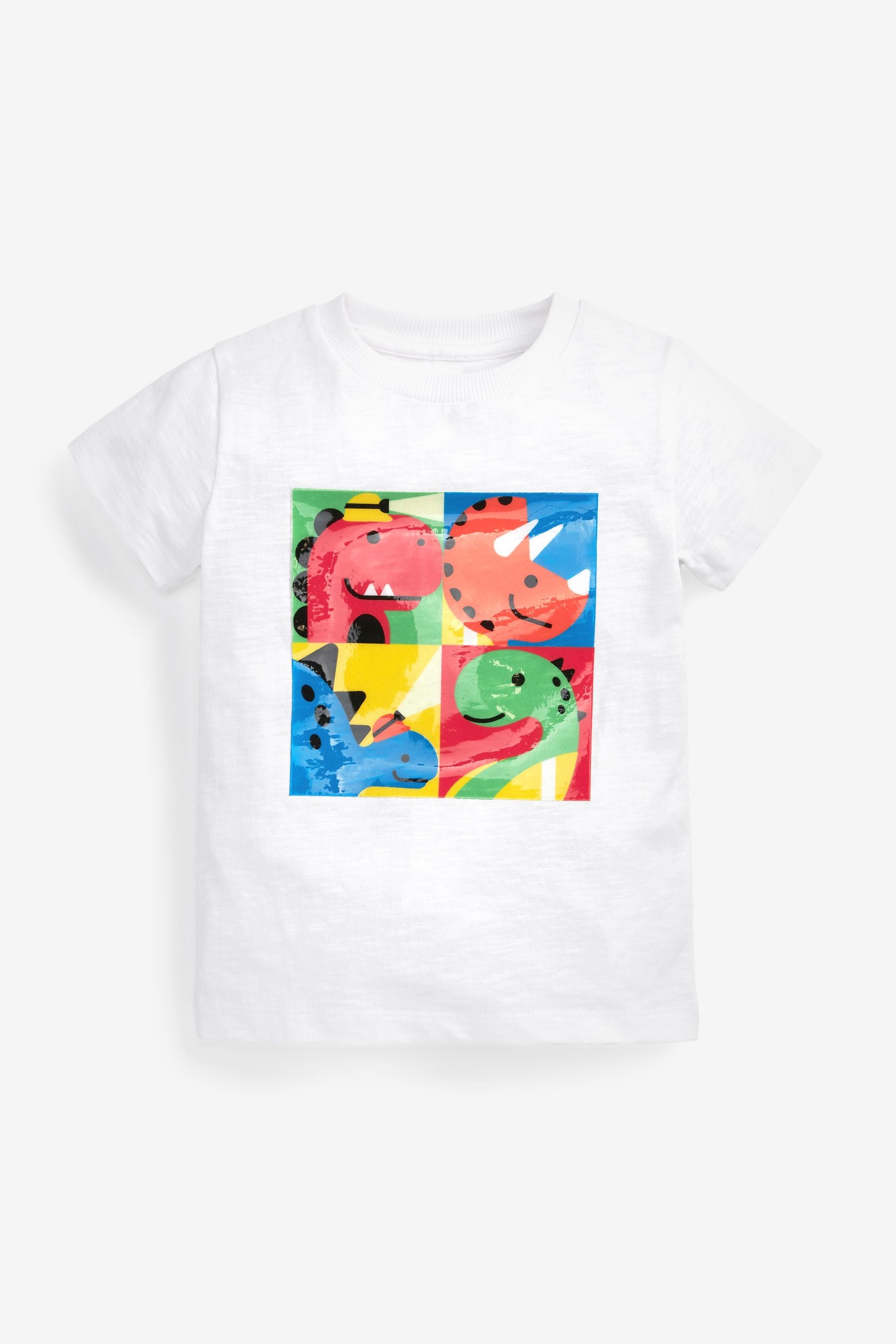 Rainbow Dino Boxes 3 Pack T-Shirts (3mths-7yrs)