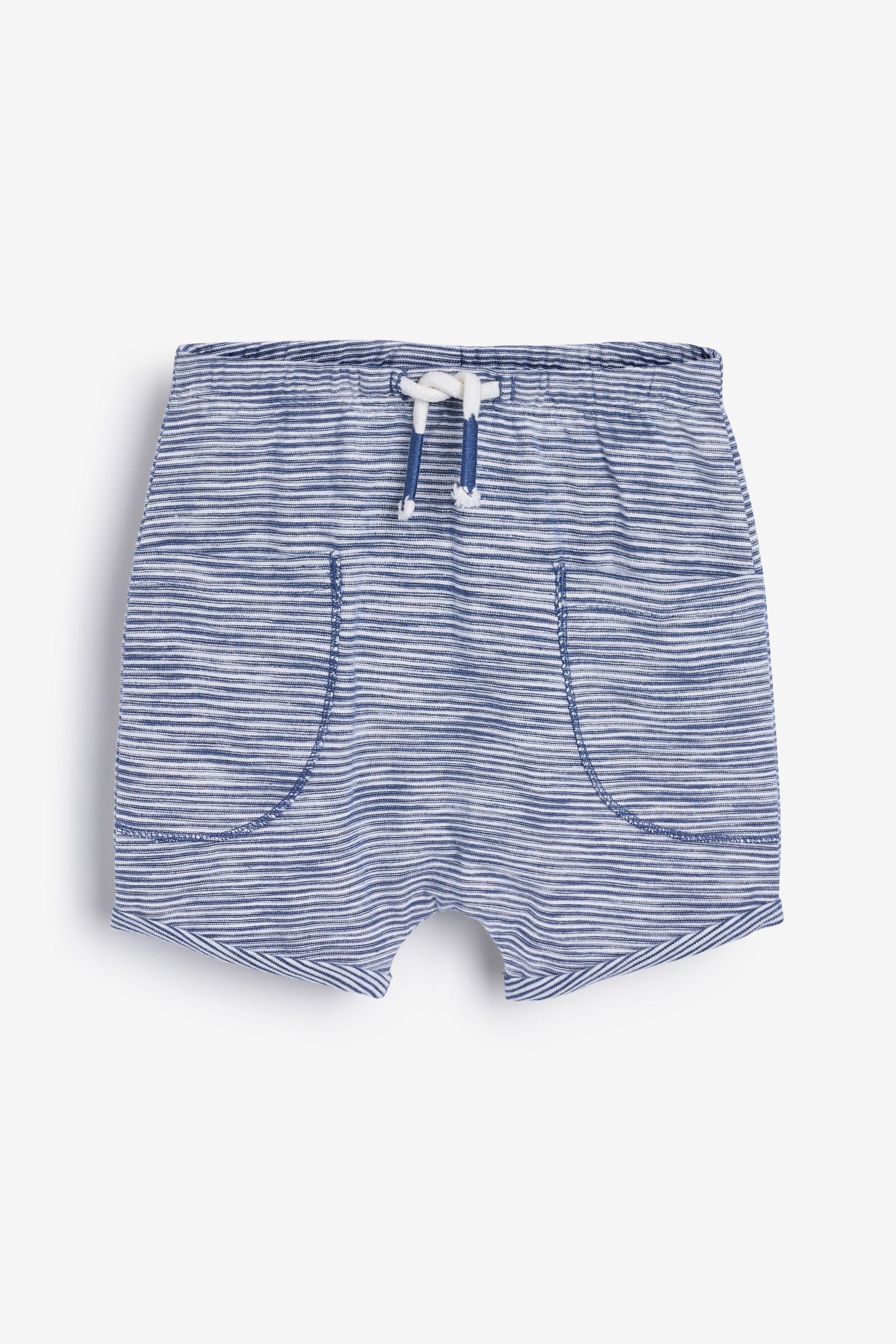 Grey and Navy Blue Baby 4 Pack Shorts