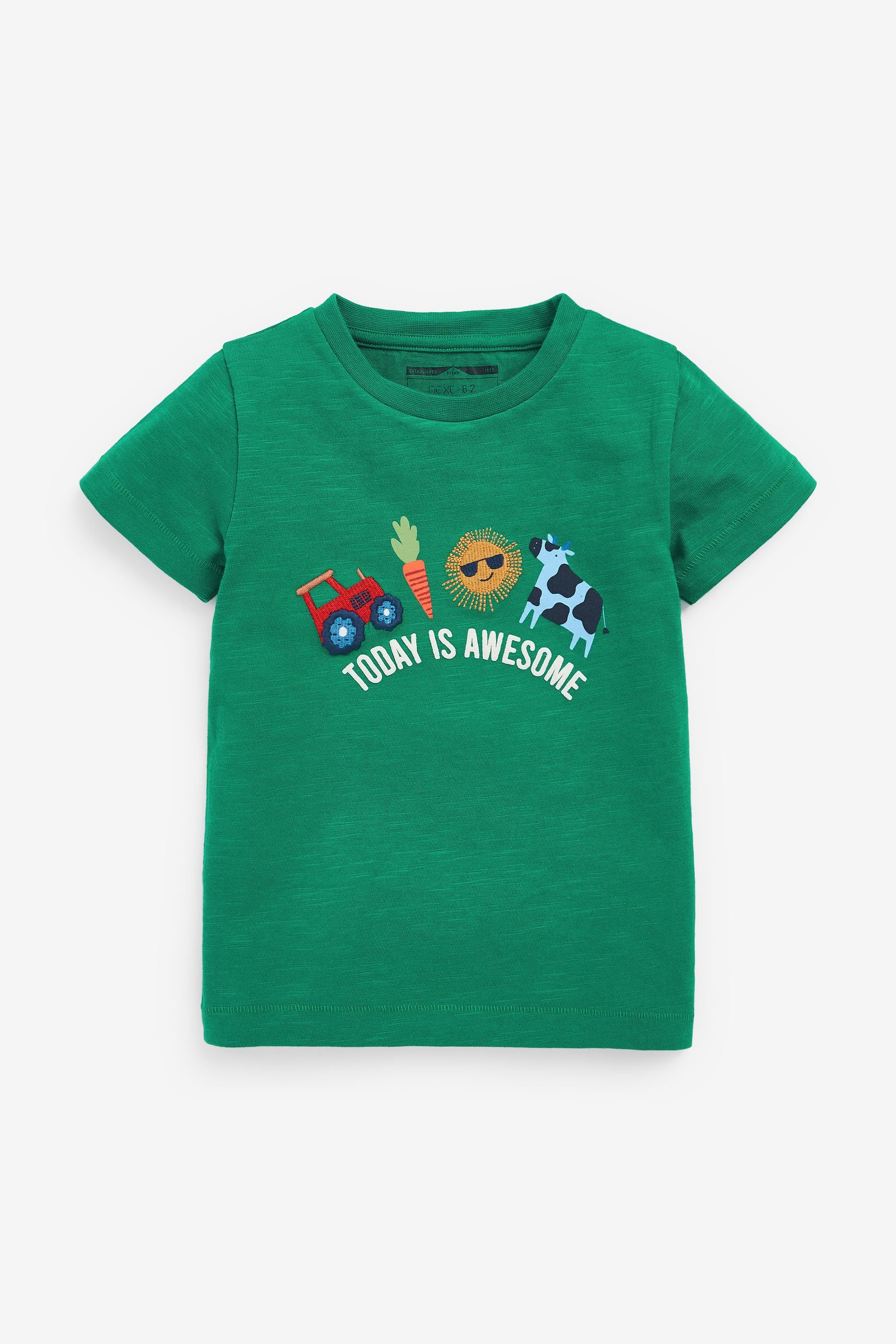 Blue/Green Farm 3 Pack T-Shirts (3mths-7yrs)