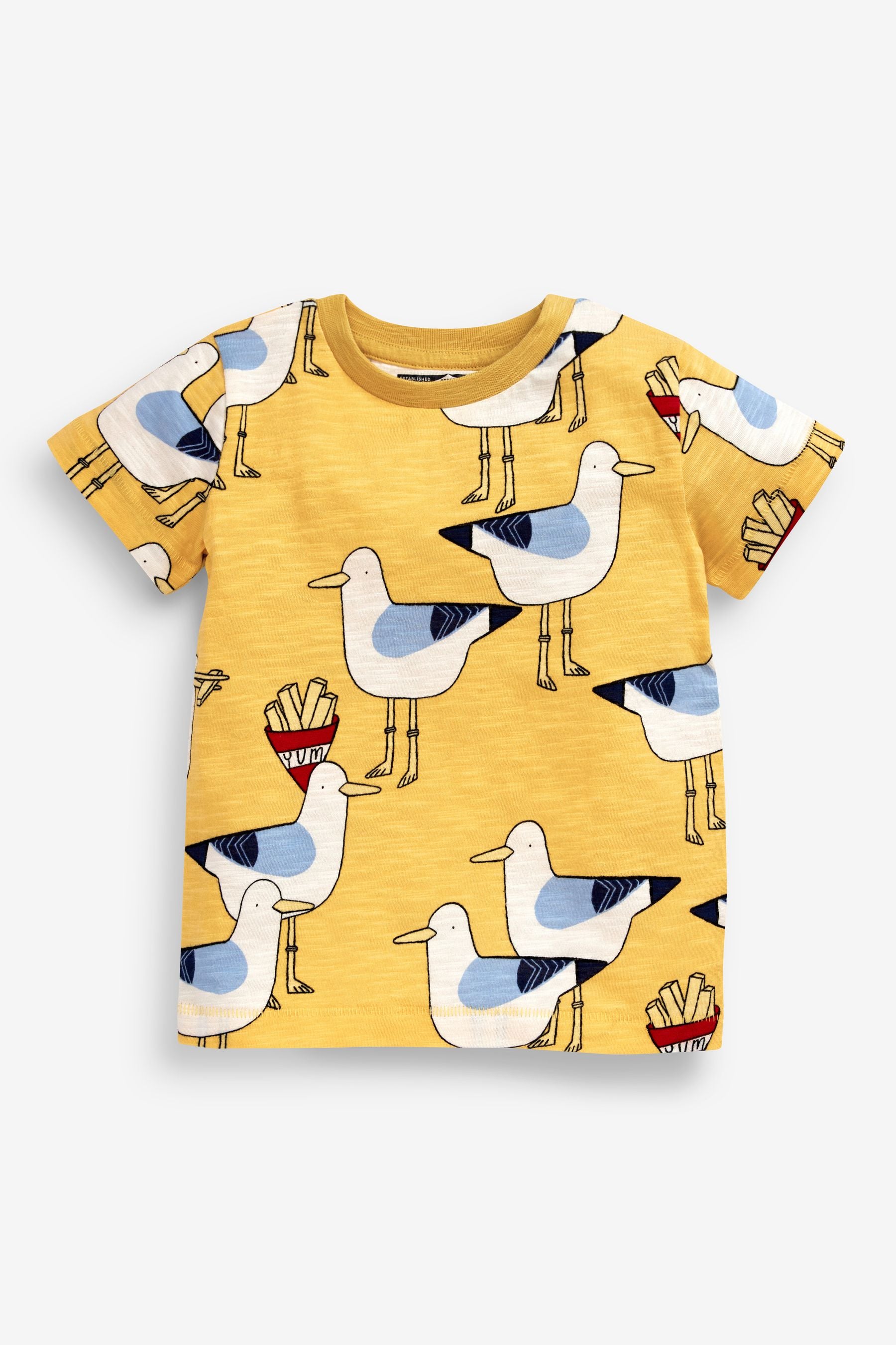 Blue/Yellow Seagull 3 Pack T-Shirts (3mths-7yrs)