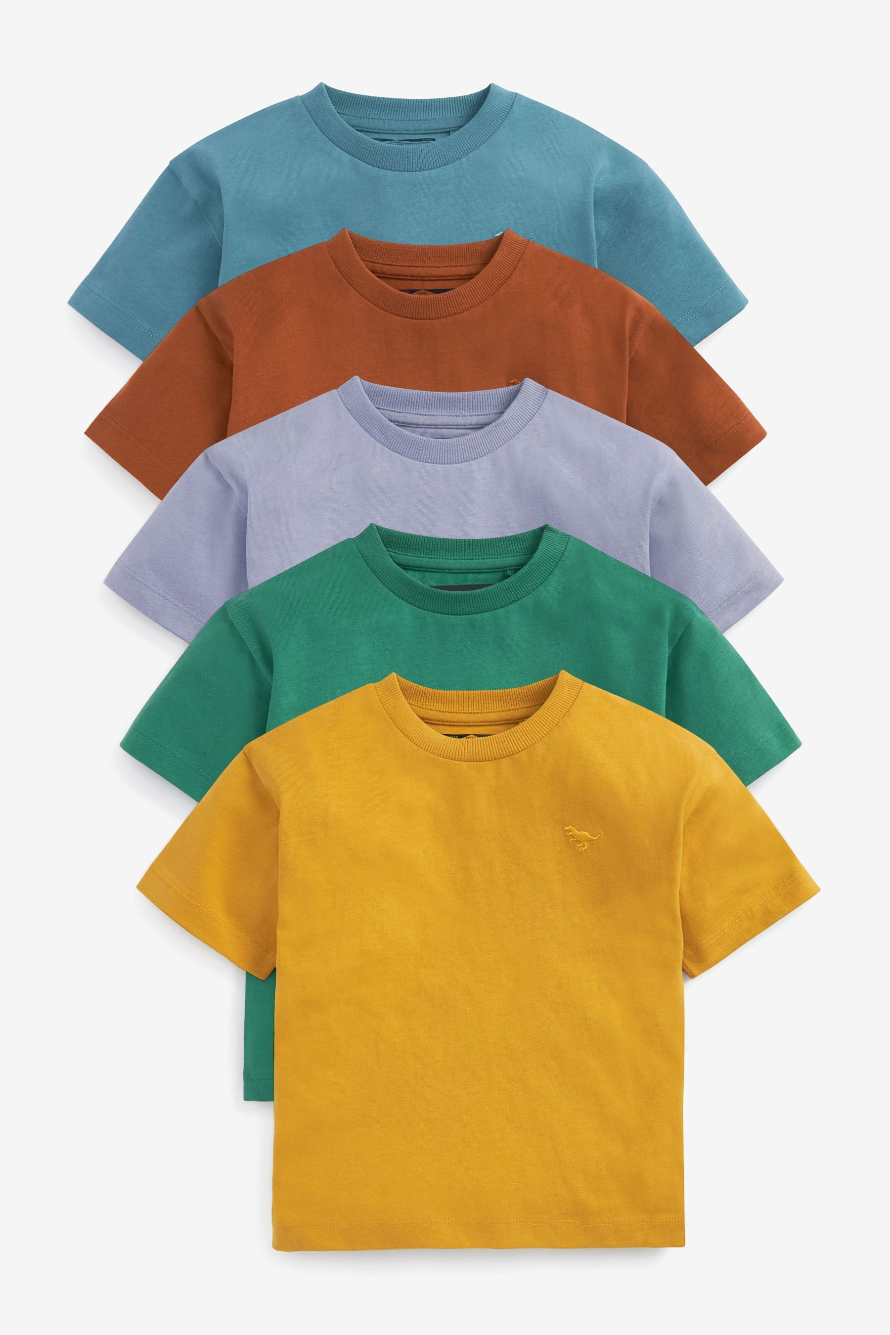 Multi Oversized 5 Pack Short Sleeve T-Shirts (3mths-7yrs)