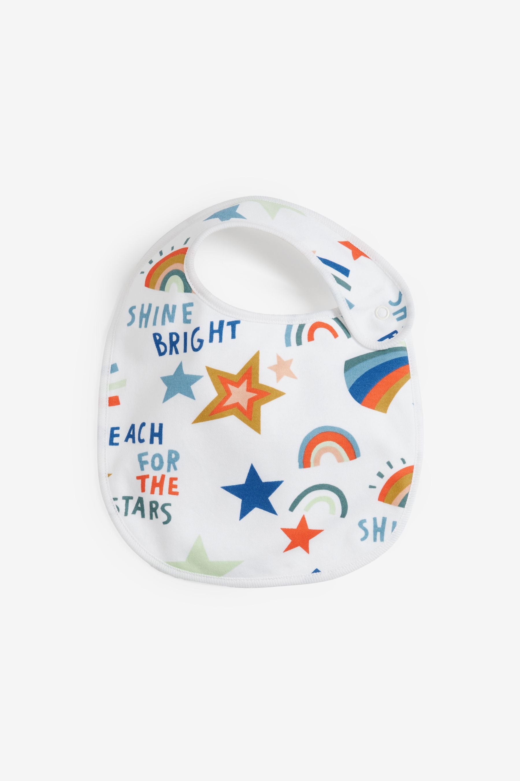 Blue Stars & Stripes Baby 3 Pack Regular Bibs