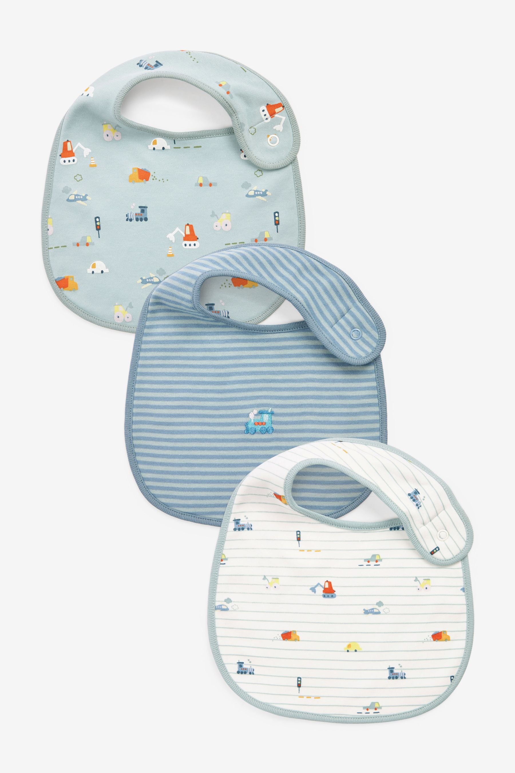 Mint Green Baby 3 Pack Regular Bibs