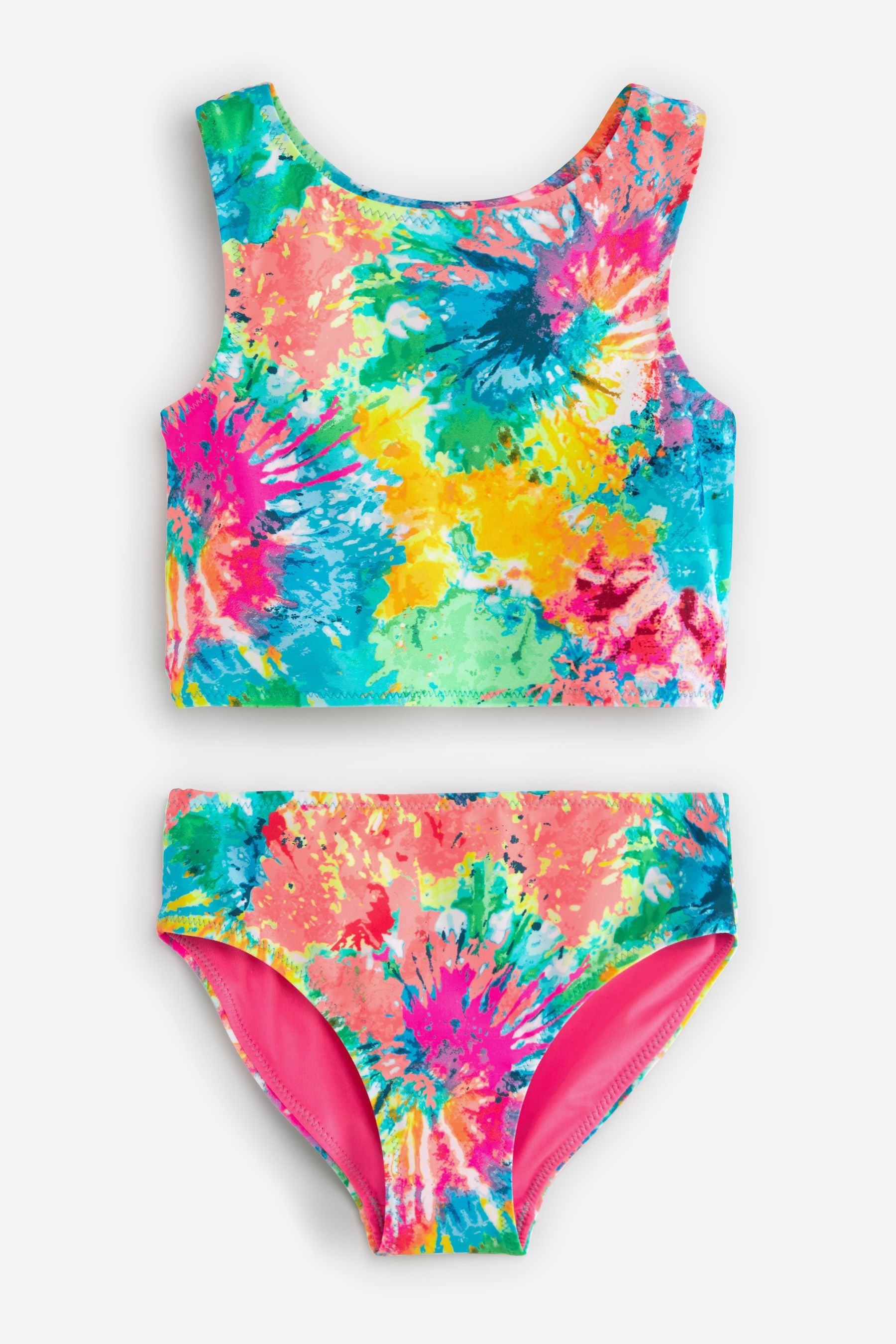 Multi Bright Tie Dye Bikini (3-16yrs)