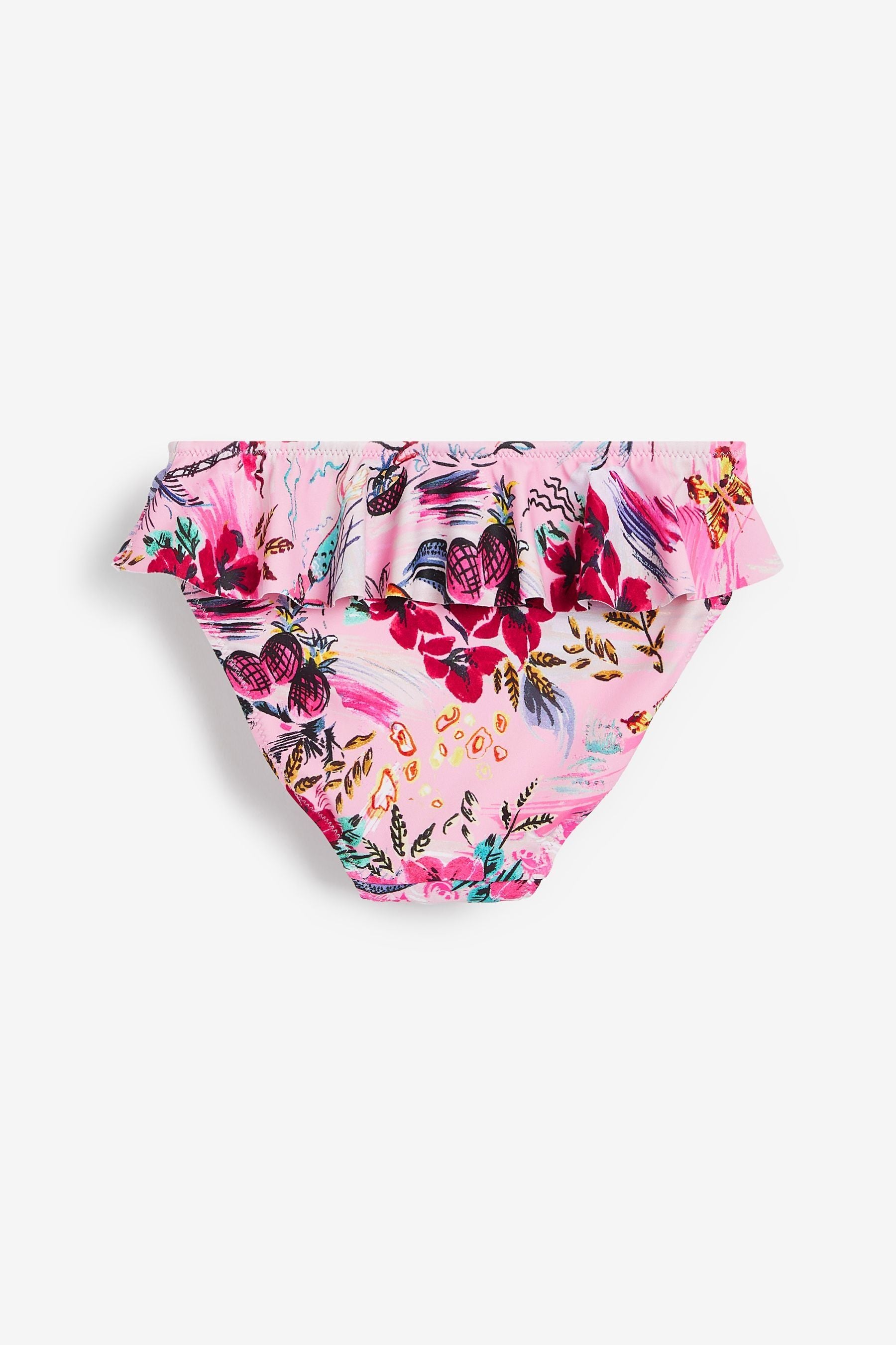 Pink Frill Sleeve Bikini (3-16yrs)