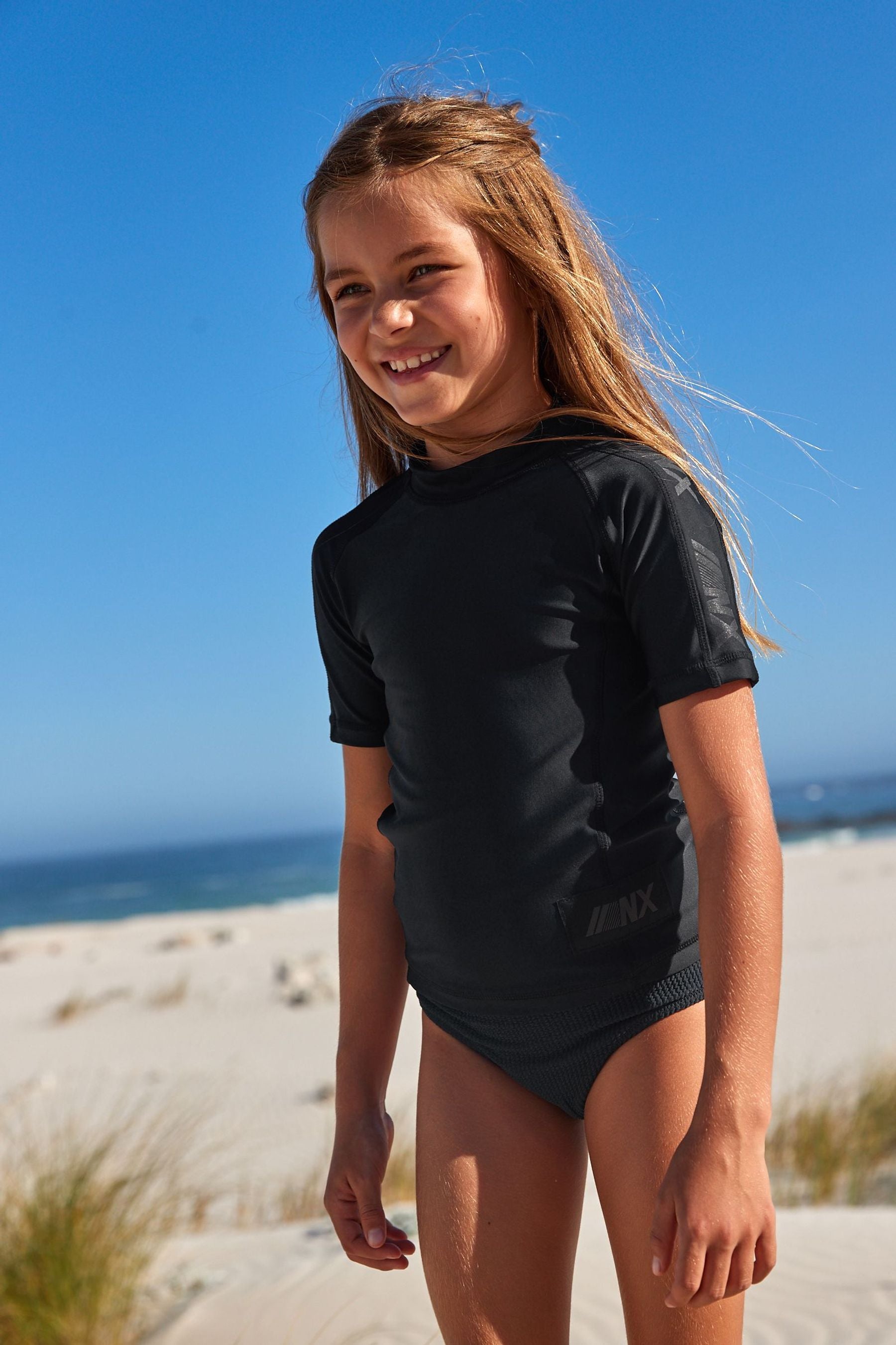 Black Rash Vest (3-16yrs)