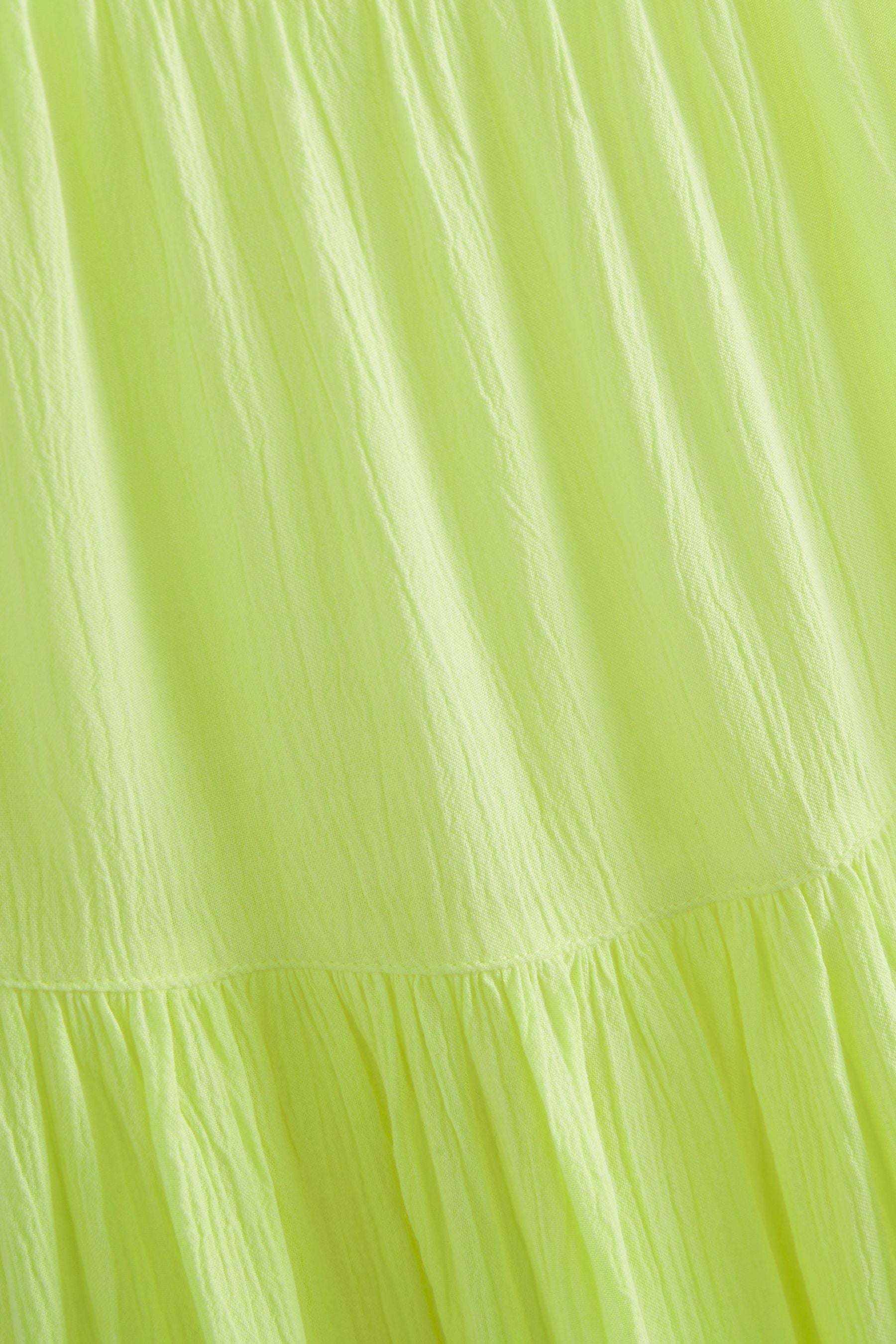 Fluro Yellow Tiered Dress (3-16yrs)