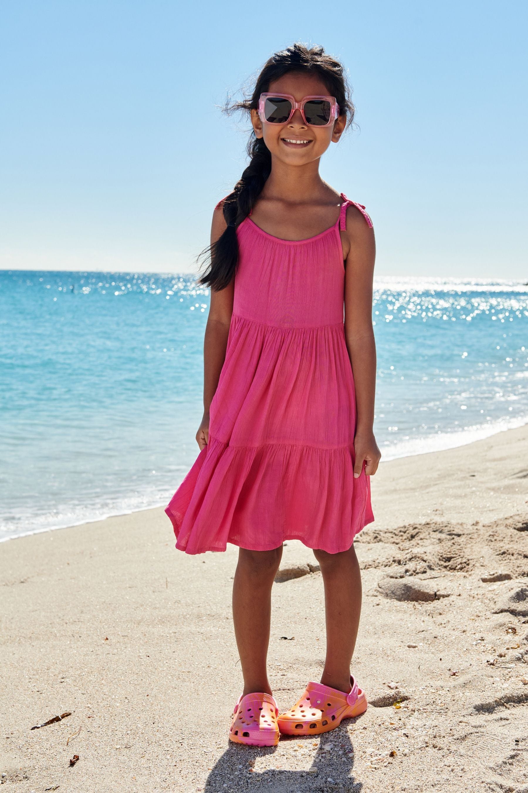 Pink Tiered Dress (3-16yrs)