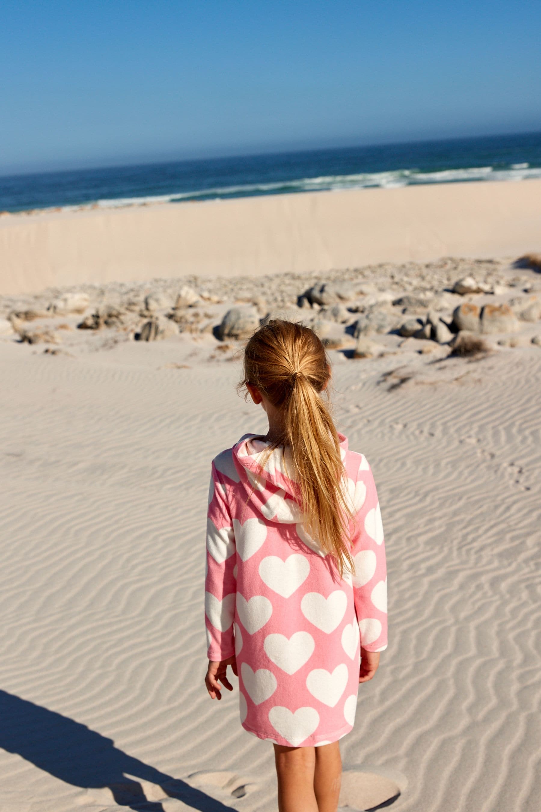 Pink/White Towelling Dress